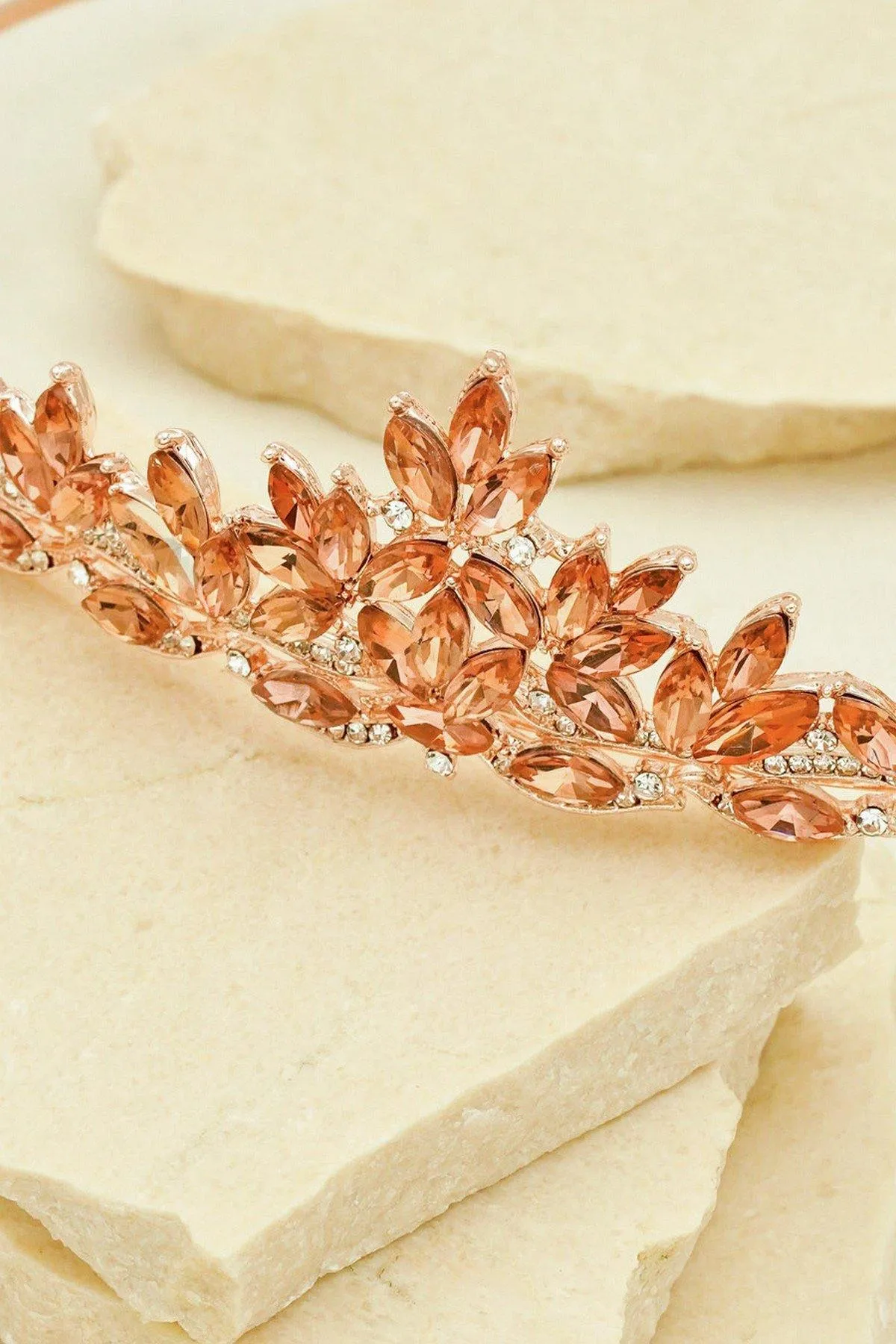 Garden Inspired Rhinestones Wedding Tiara Crown