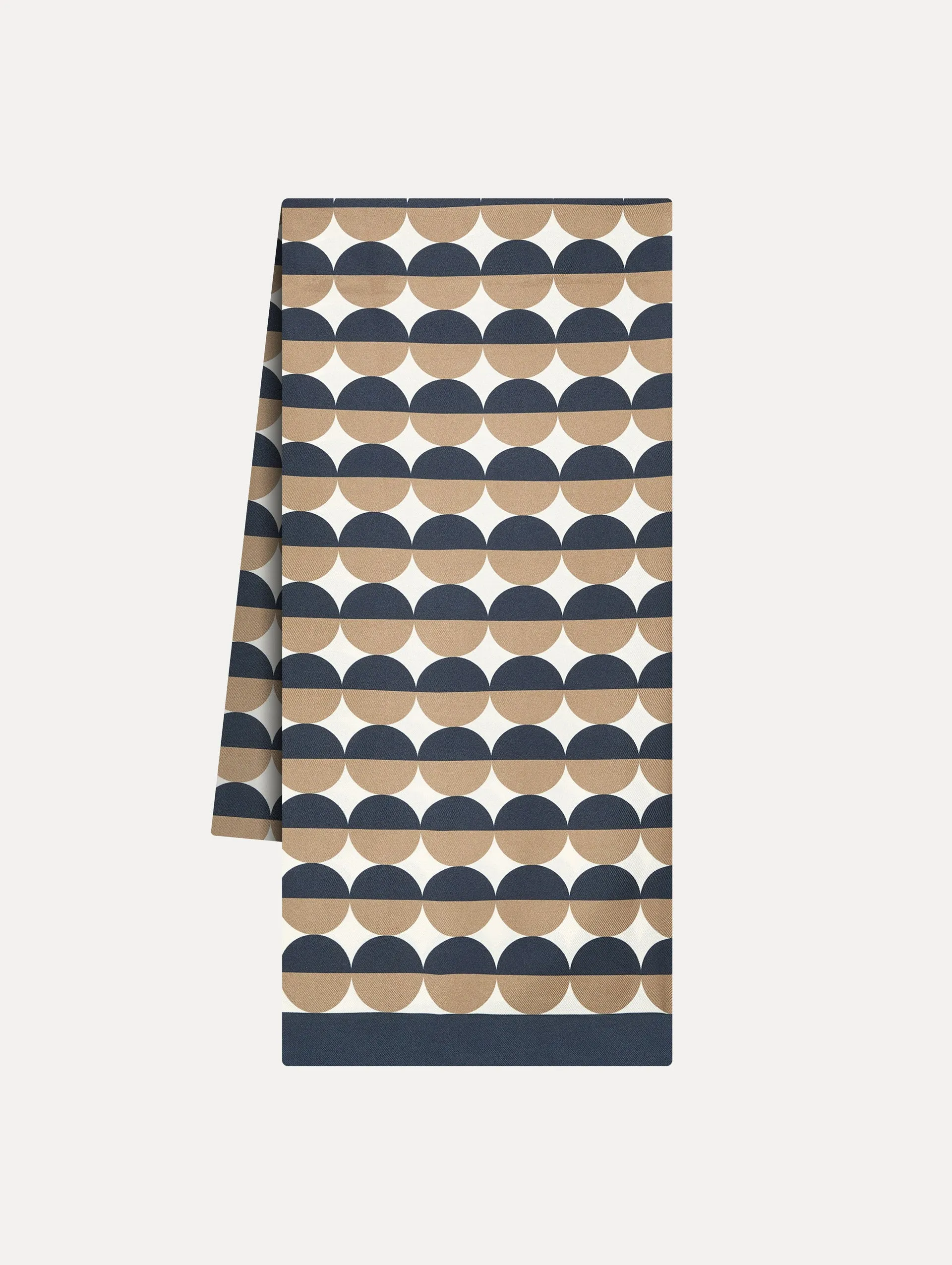 Geometric Circle Silk Scarf