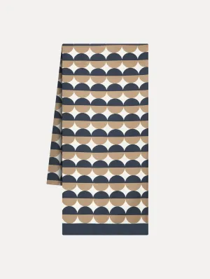 Geometric Circle Silk Scarf