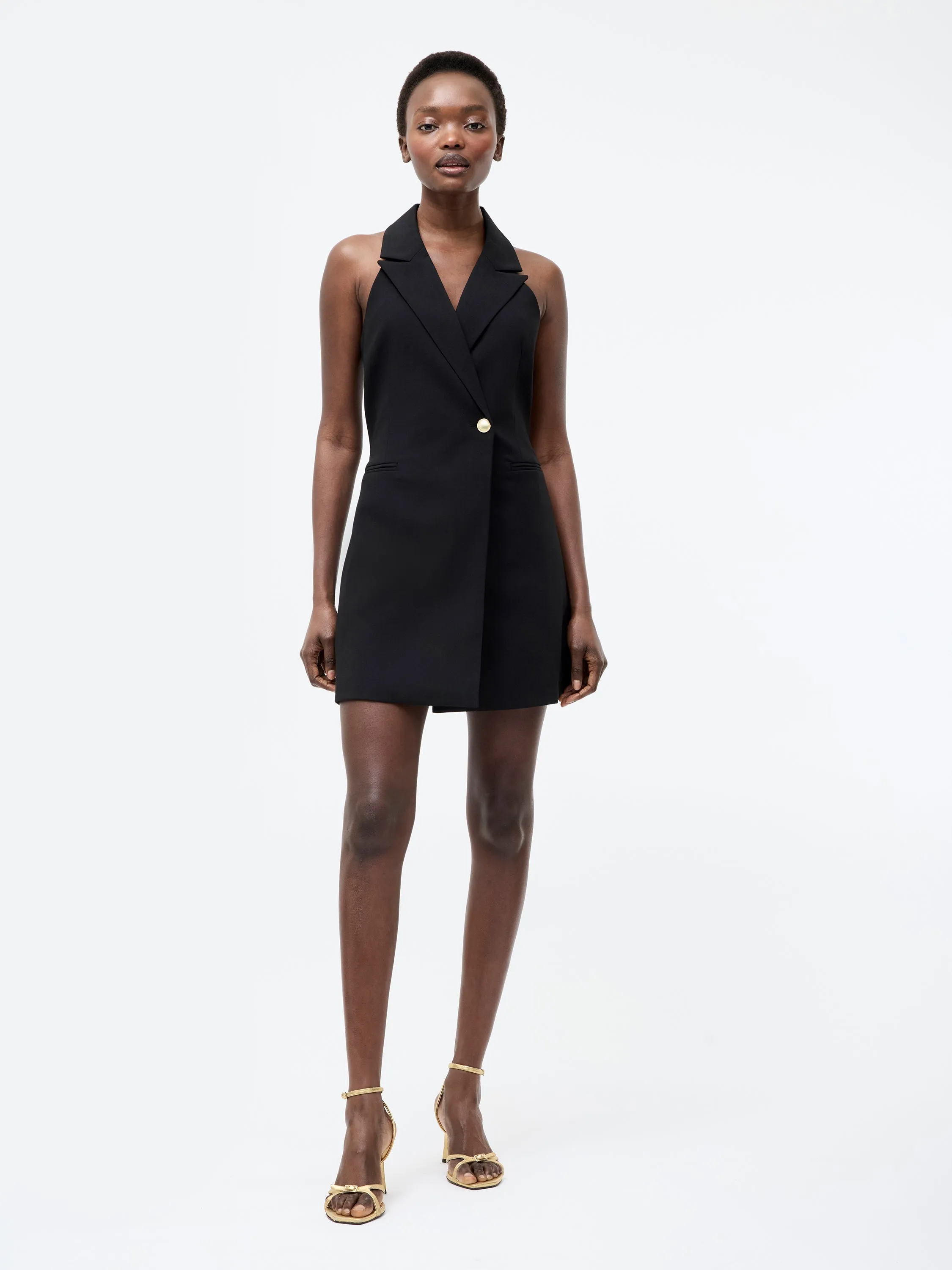 Halter Blazer Dress