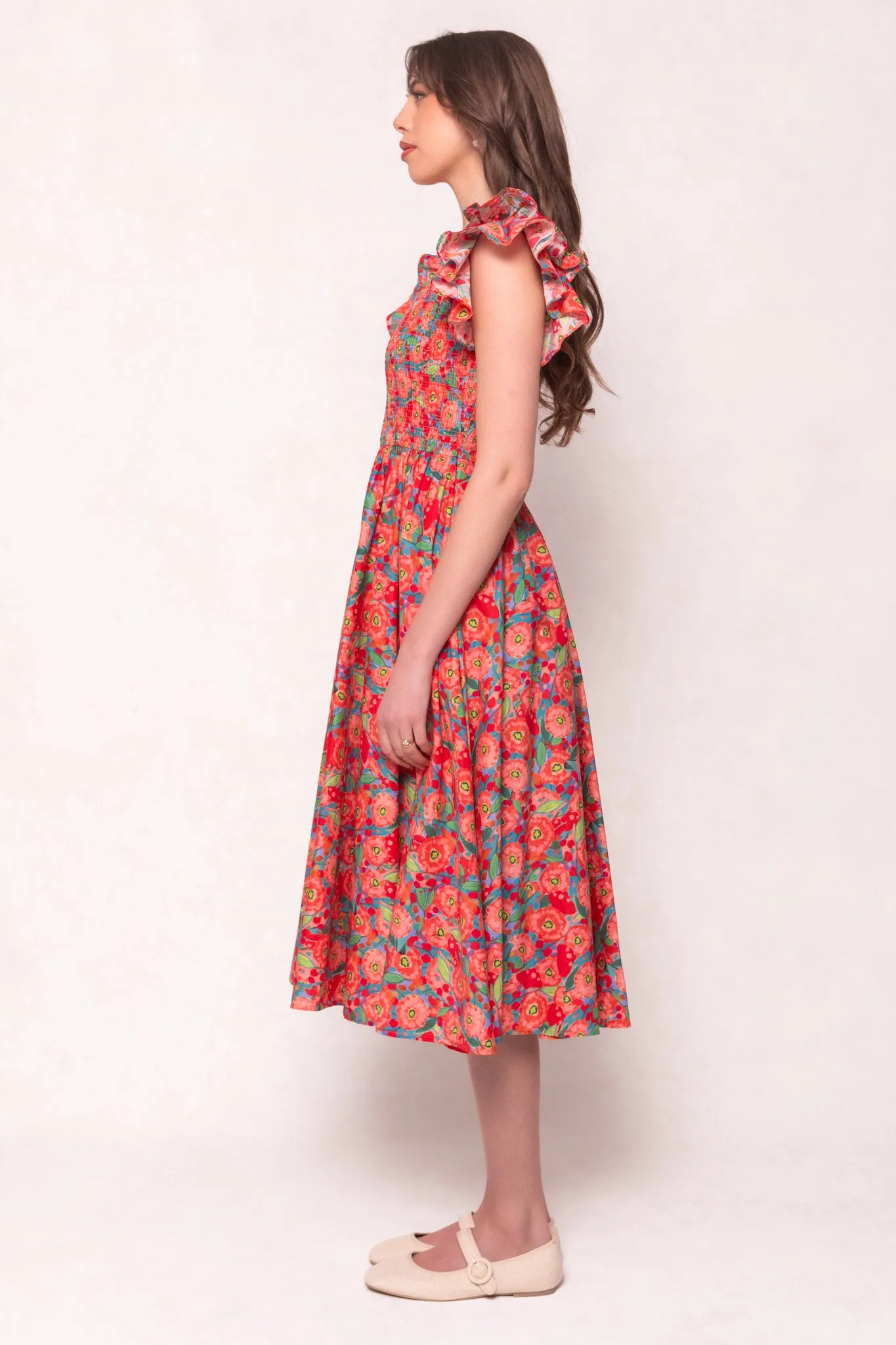 Hattie Dress in Poppy