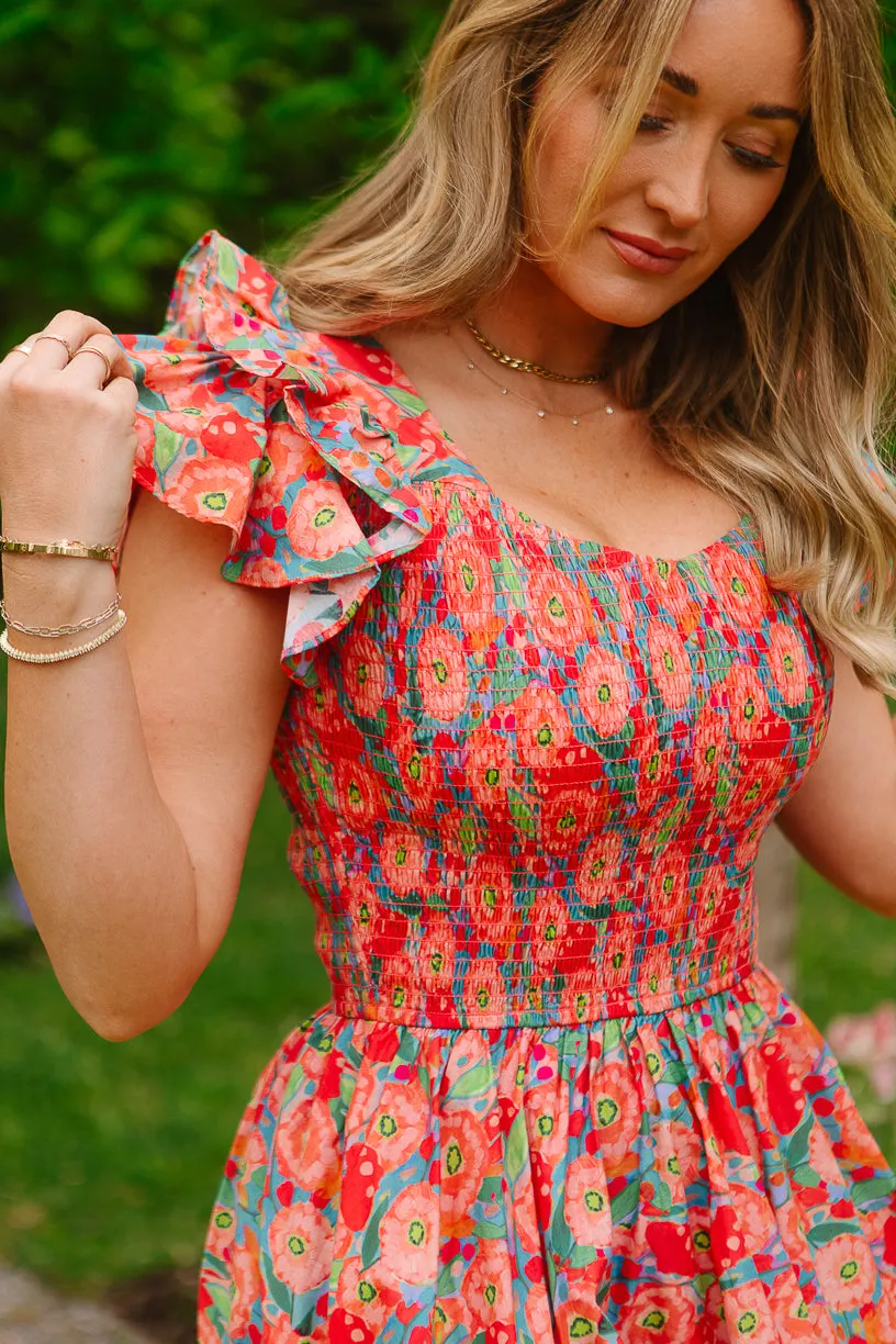 Hattie Dress in Poppy