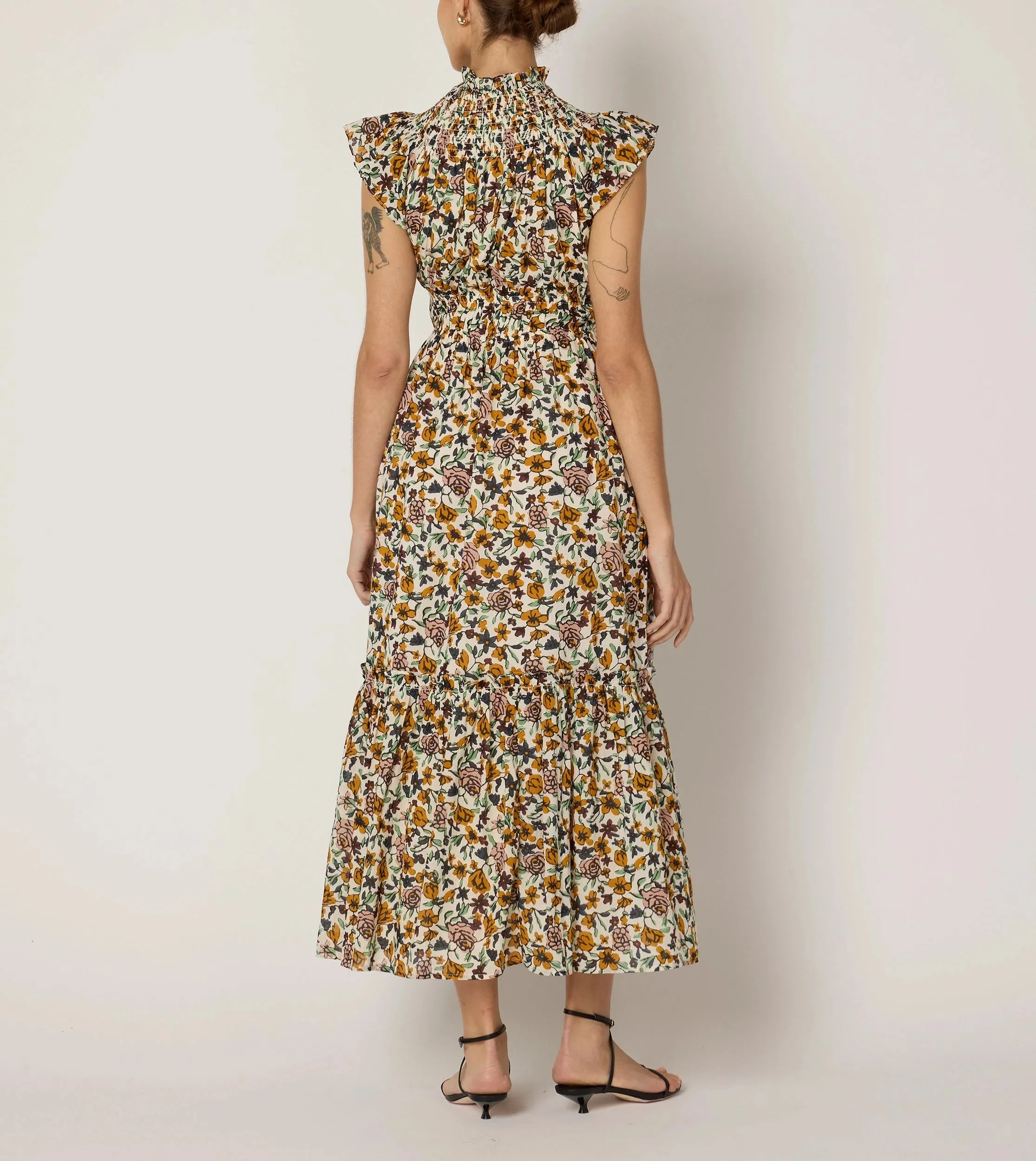 Indira Ankle Dress | Wild Cosmos