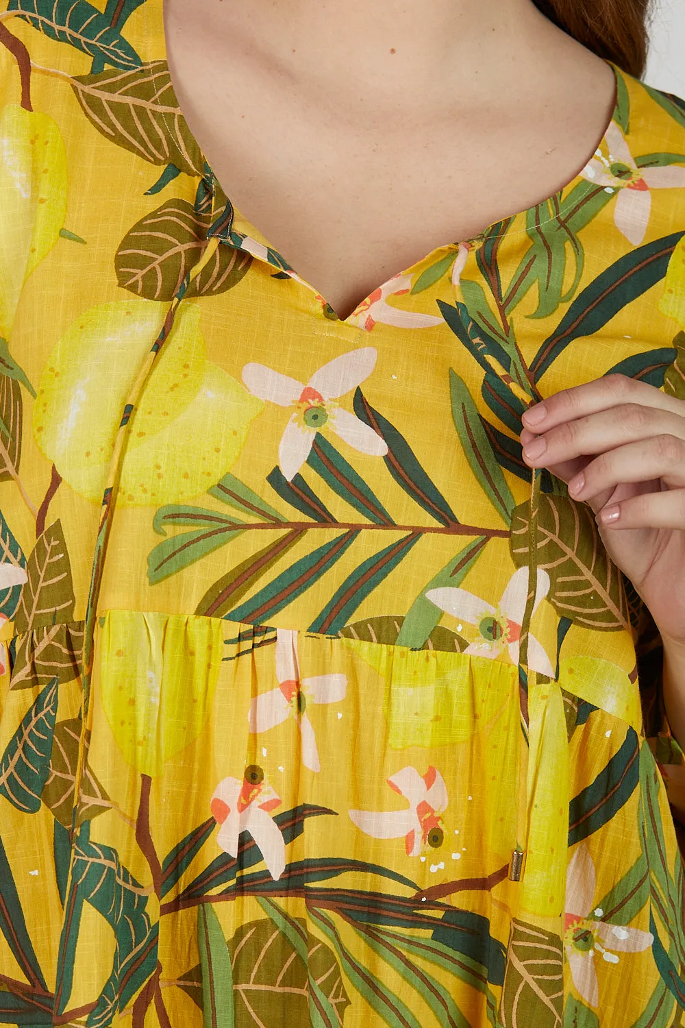 Ingrid Tiered Dress in Villa Capri
