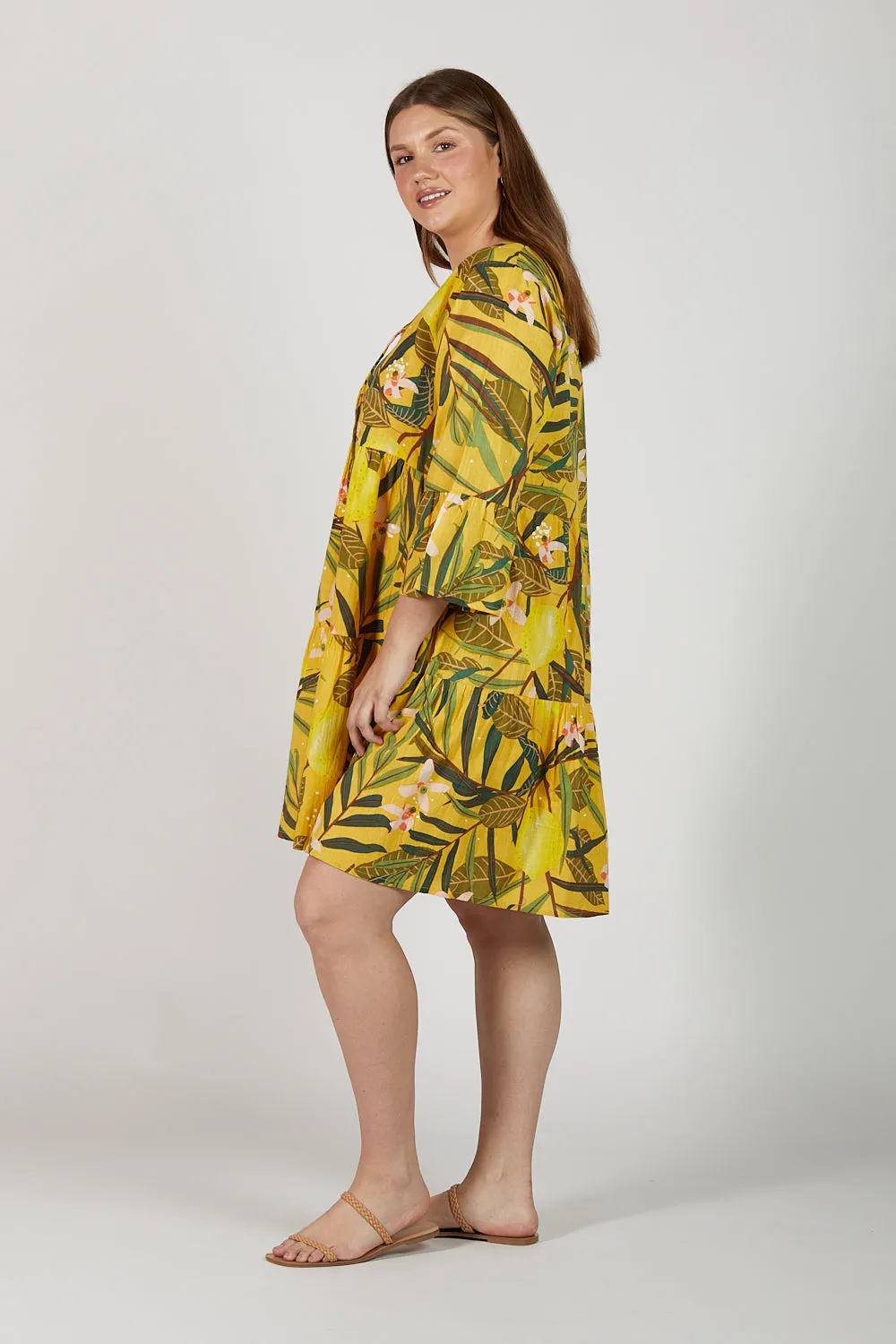 Ingrid Tiered Dress in Villa Capri