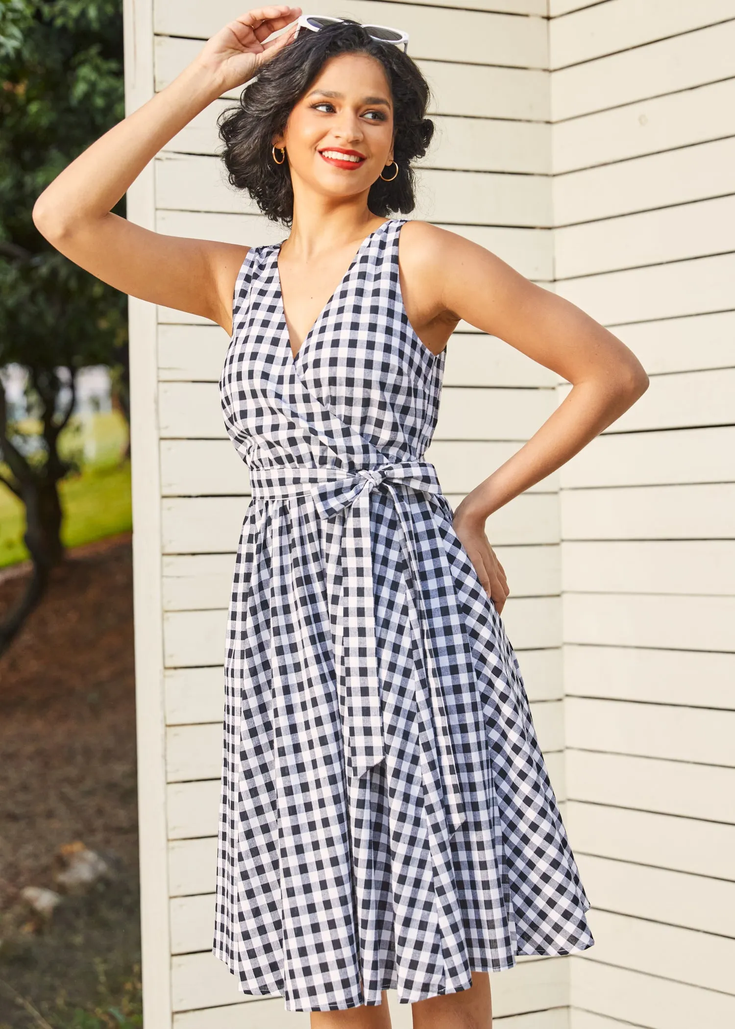 Instant Energy Faux-Wrap Dress