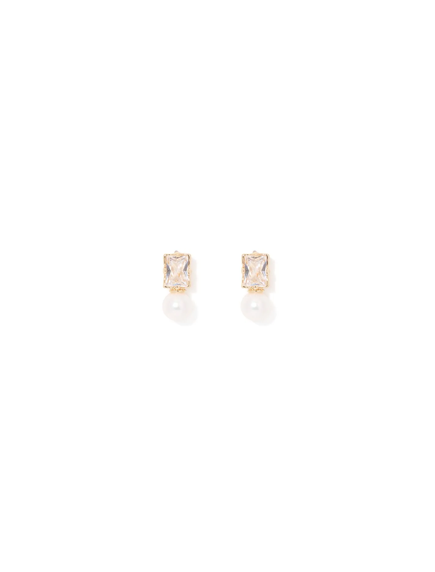 Jada Cubic Zirconia Pearl Earrings