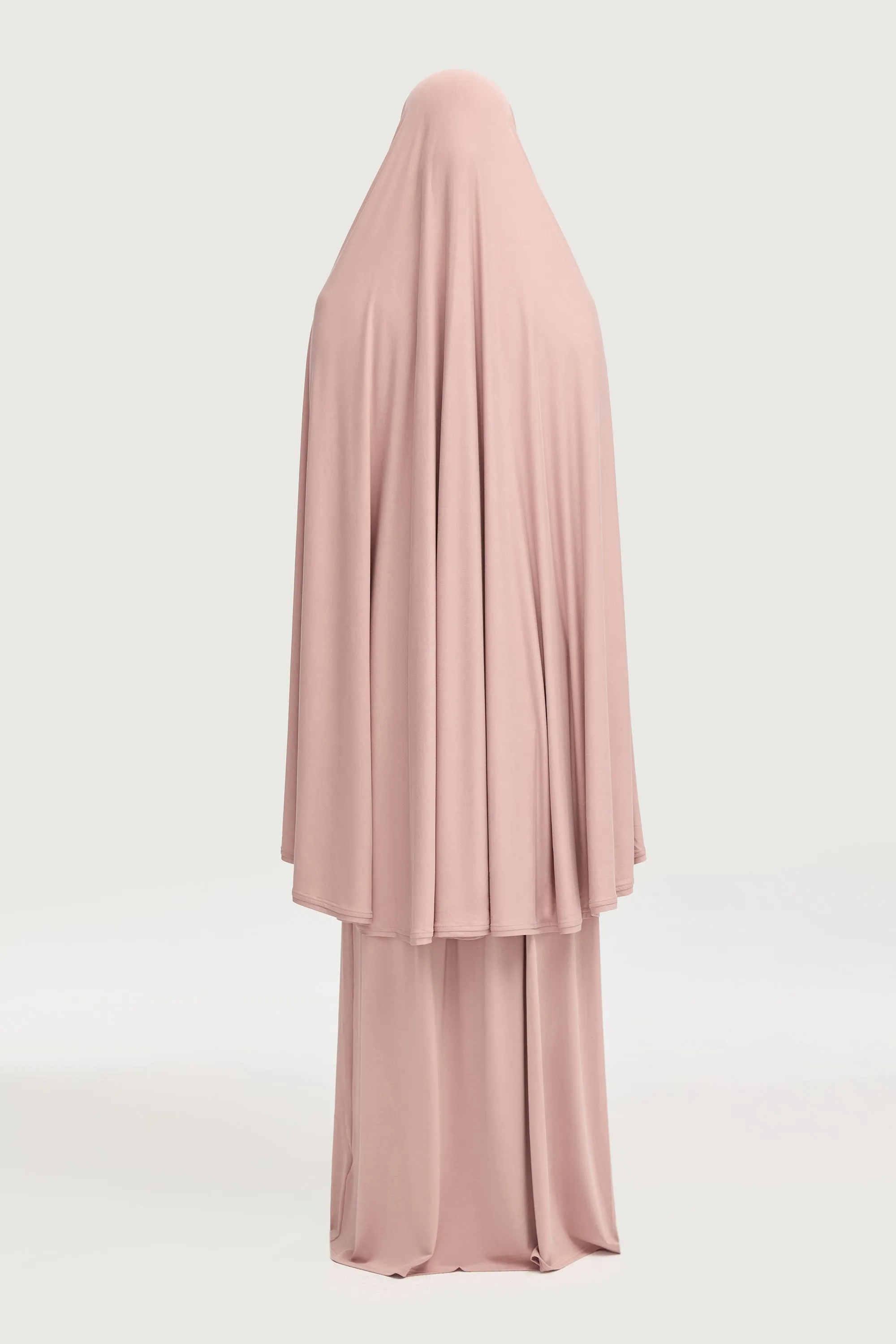 Jersey Cupro Two Piece Prayer Set - Dusty Mauve