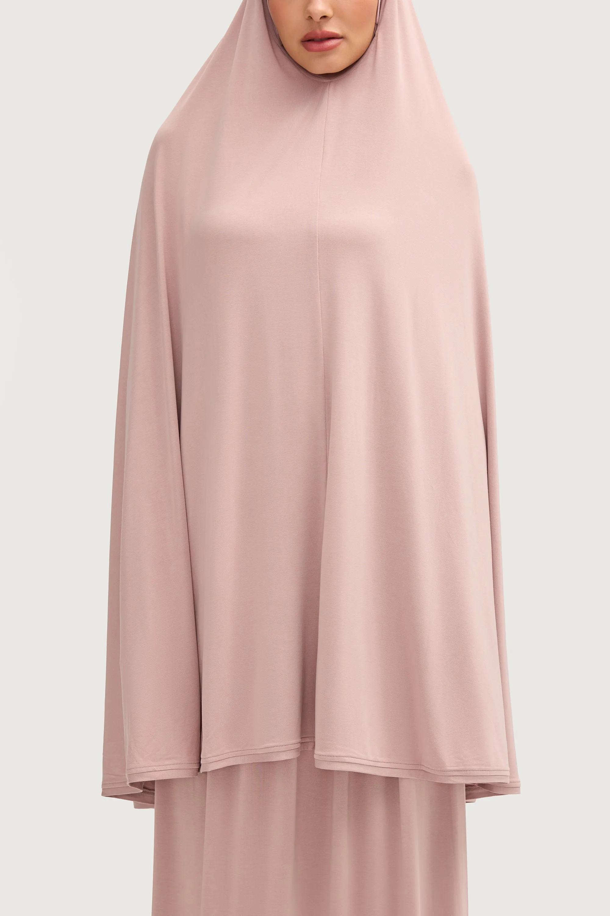 Jersey Cupro Two Piece Prayer Set - Dusty Mauve