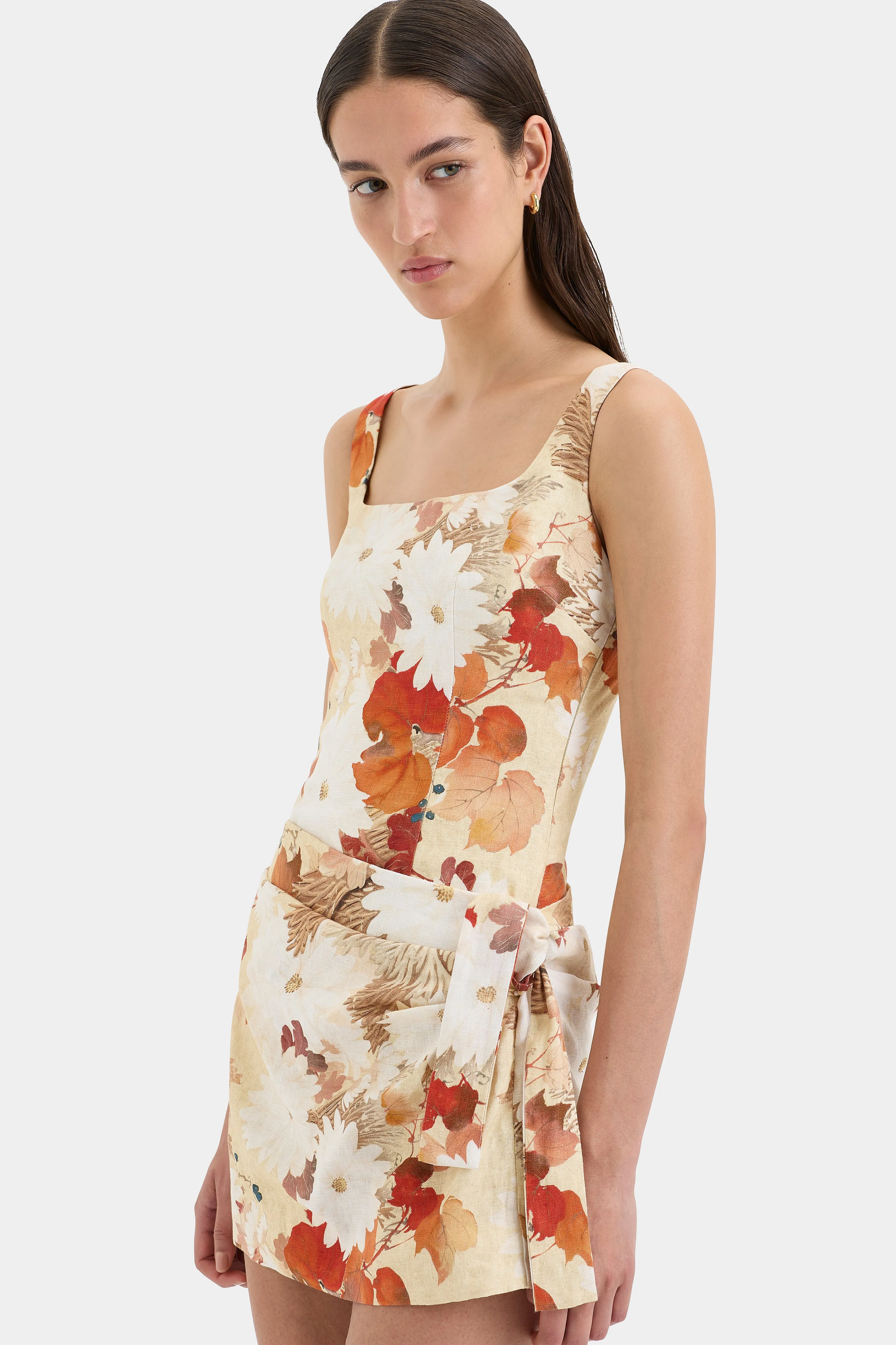 Jessamine Tie Mini Dress