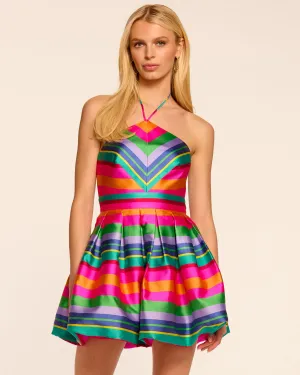 Joey Bubble Halter Mini Dress