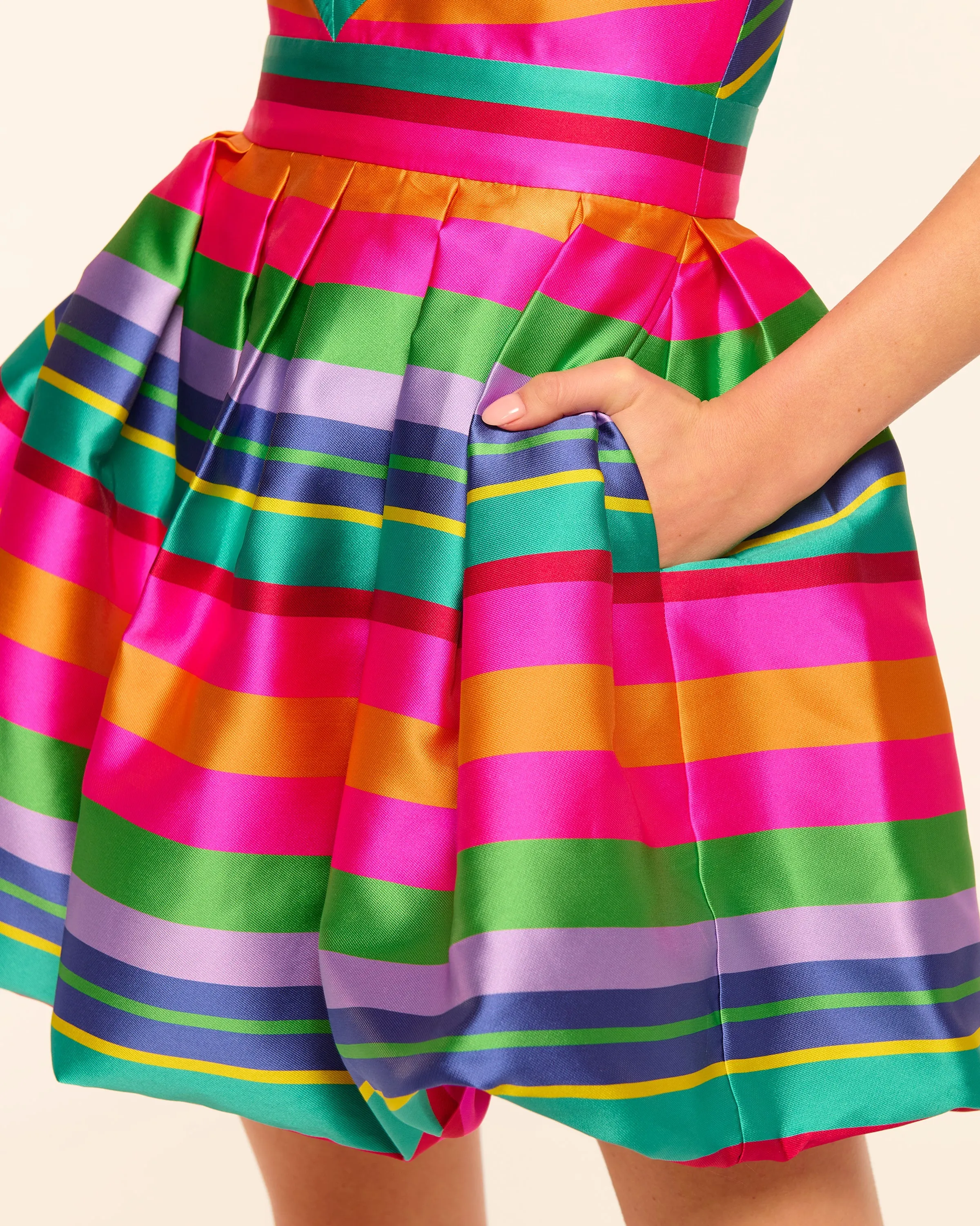 Joey Bubble Halter Mini Dress