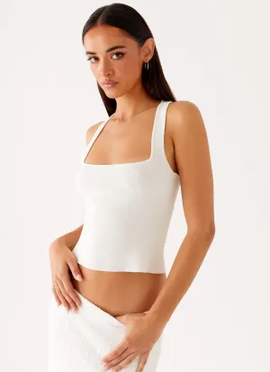 Johanna Knit Top - White