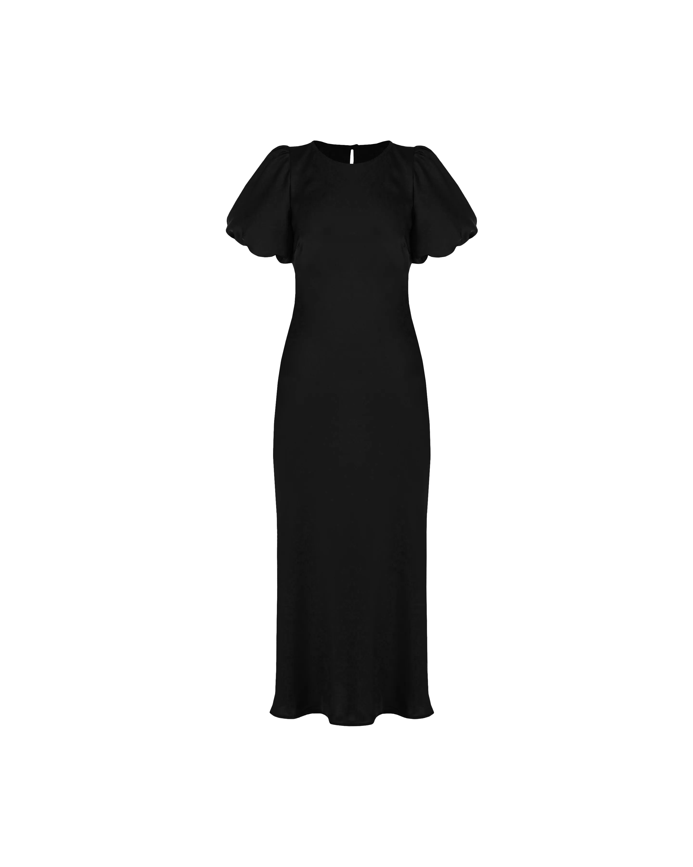KENDALL SATIN DRESS BLACK