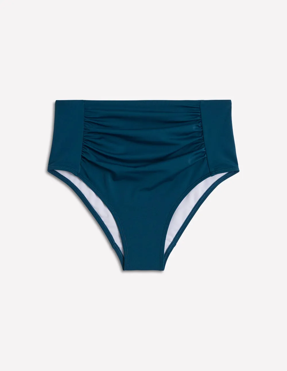 Kythira Ruched Bikini Bottoms-Oceanside Blue