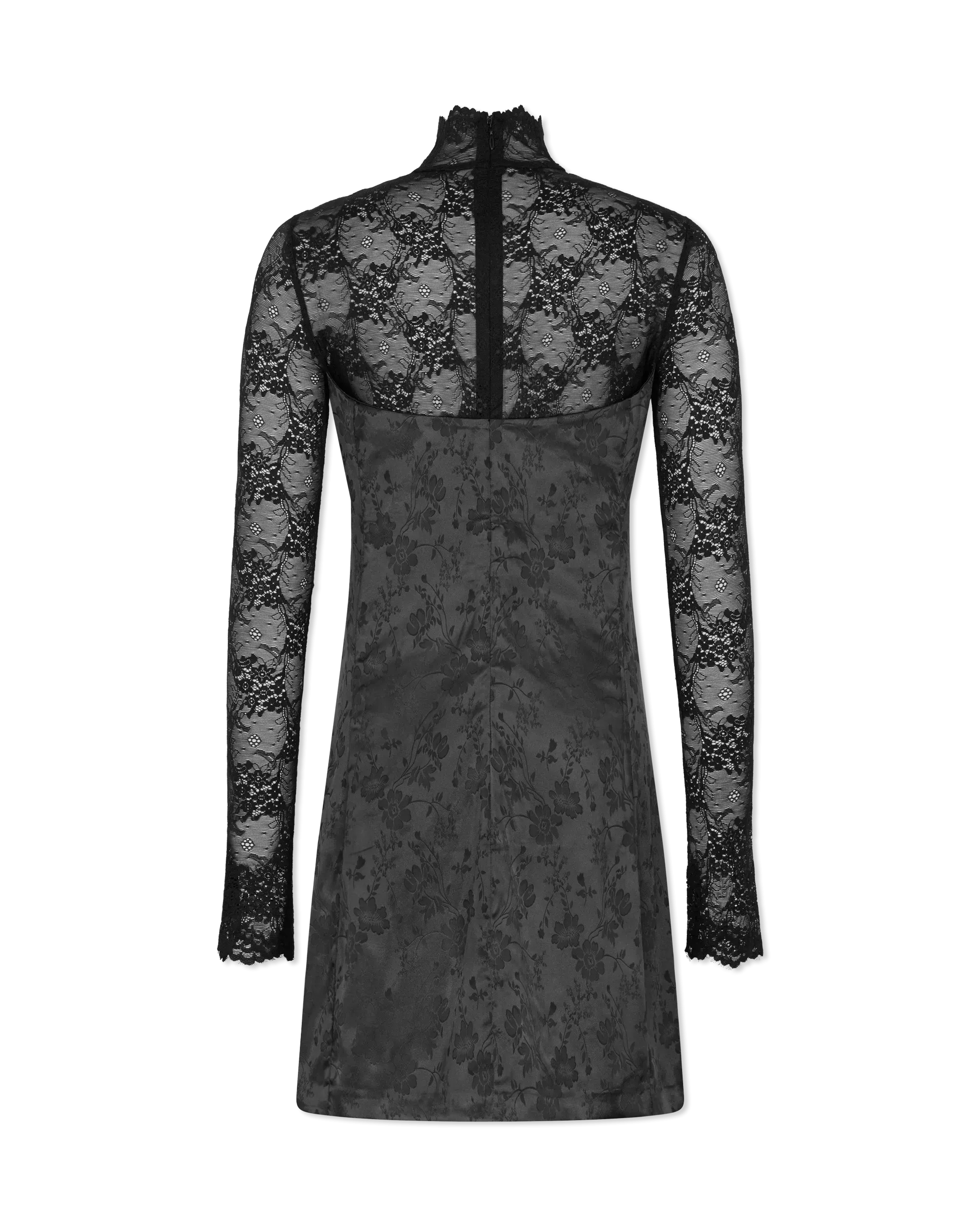 Lace Flowers Mini Dress