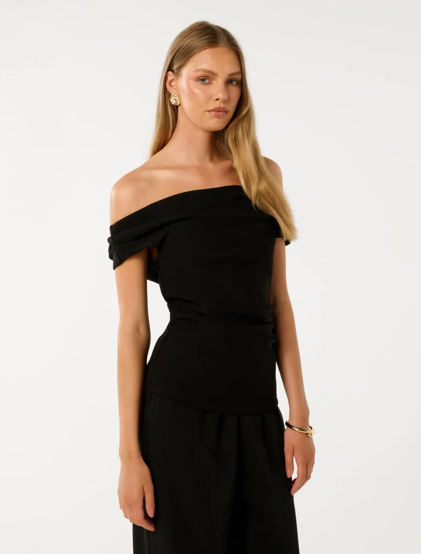 Layla Crepe Bardot Top