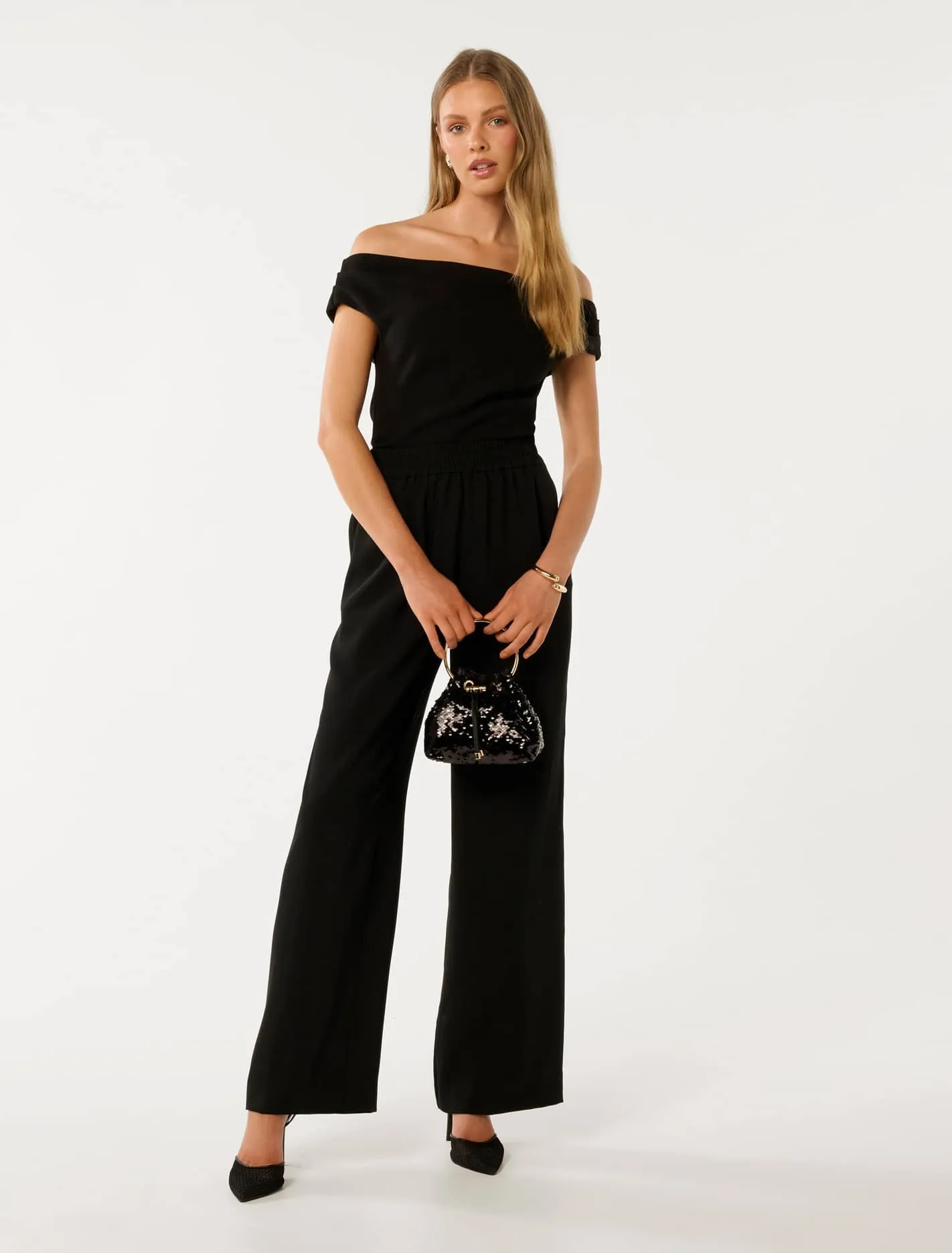 Layla Crepe Bardot Top