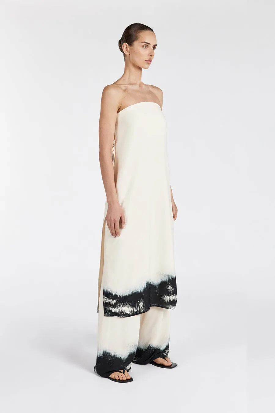 LILY CREAM PRINTED PANT