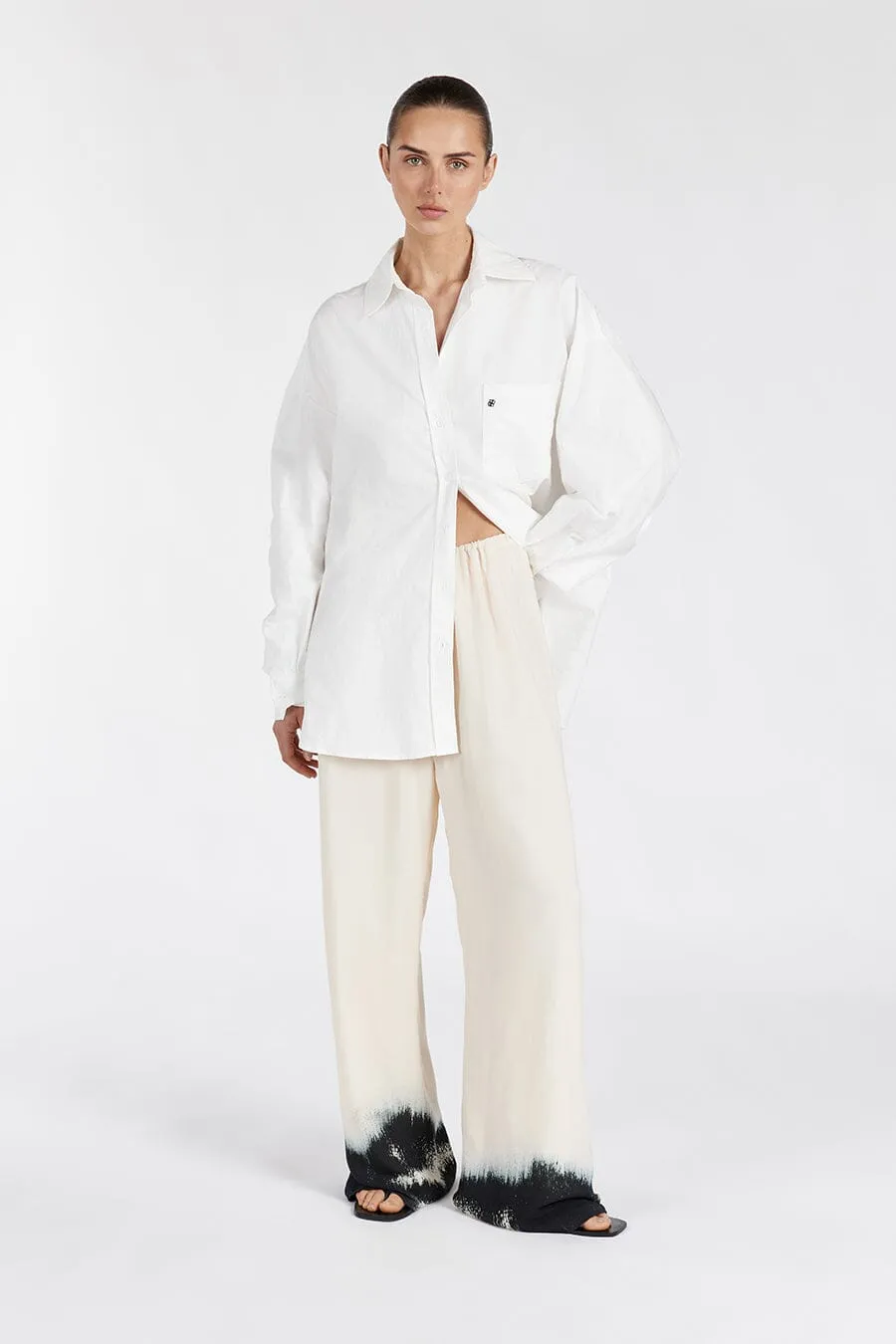 LILY CREAM PRINTED PANT