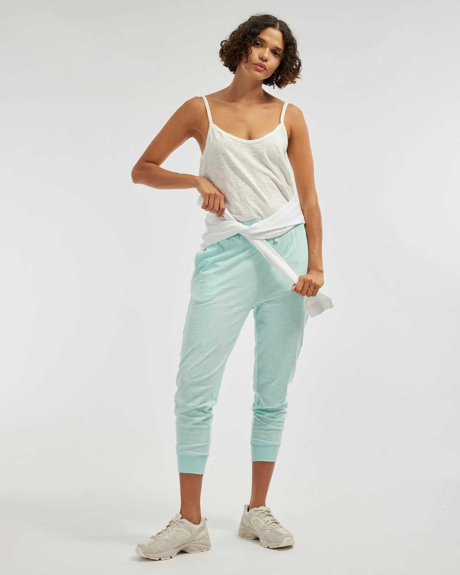 Lise Raw Hem Singlet - White