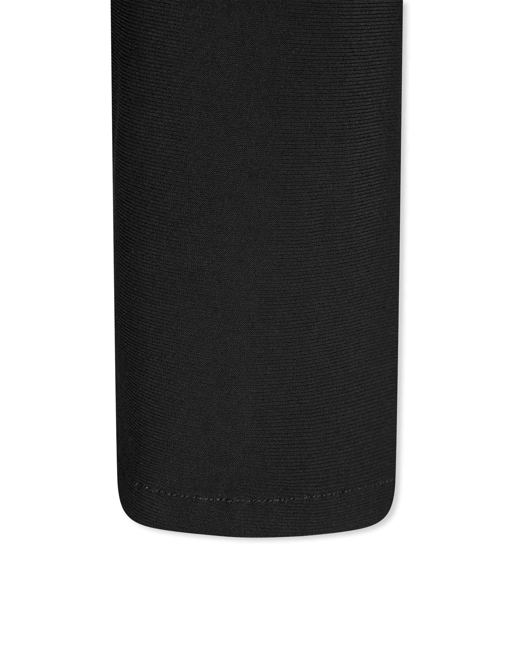 L/S Turtleneck Side Drape Midcalf Dress