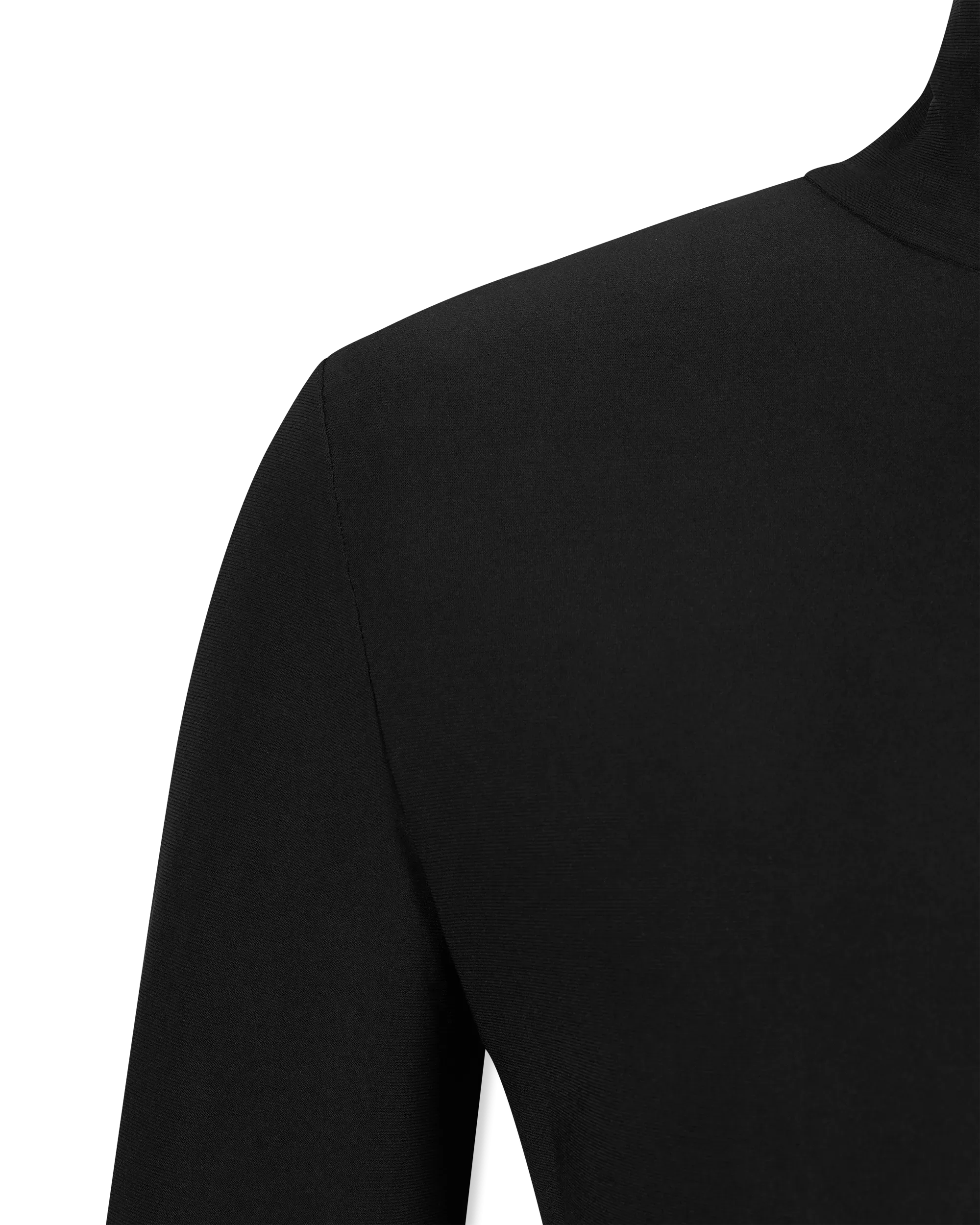 L/S Turtleneck Side Drape Midcalf Dress