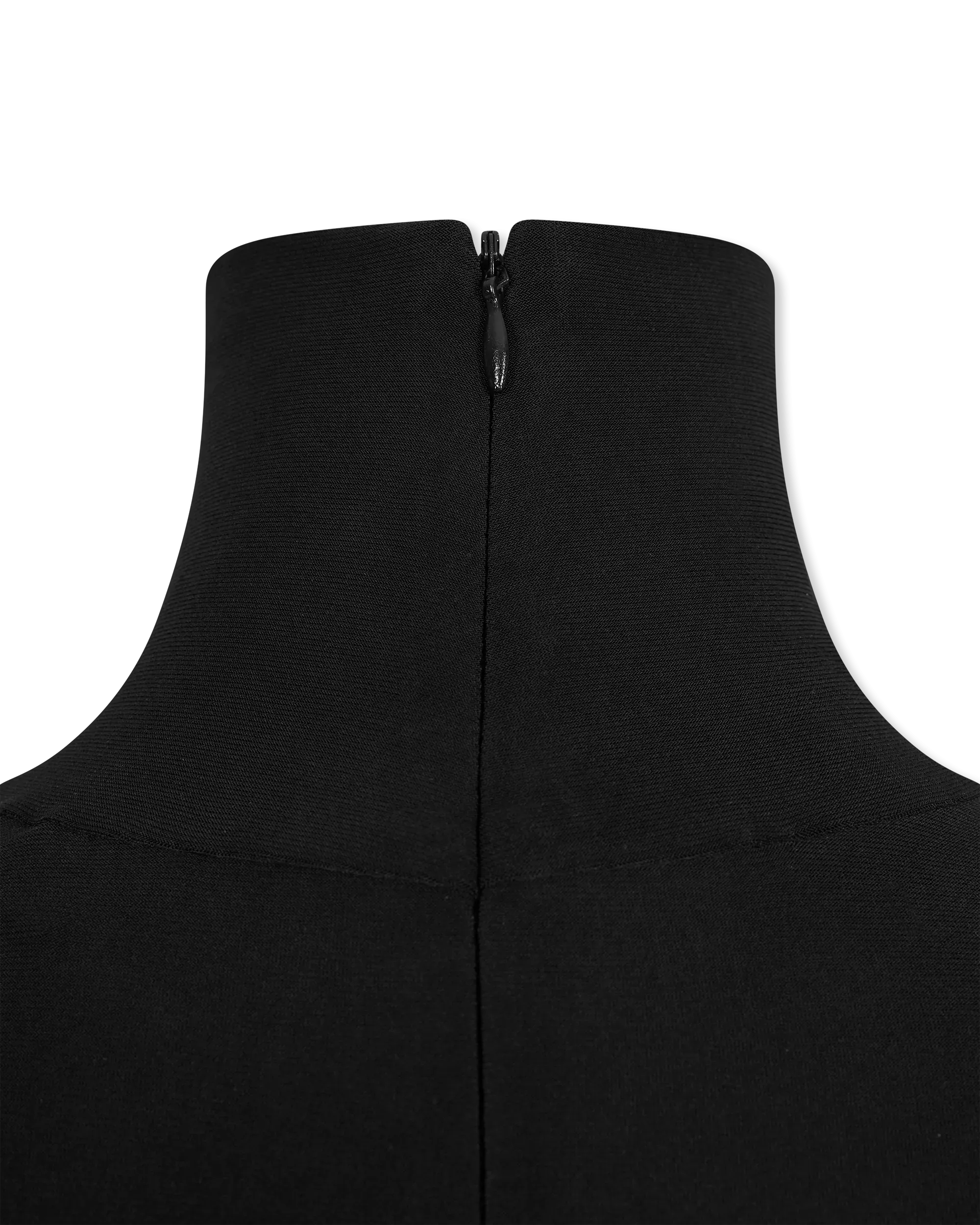 L/S Turtleneck Side Drape Midcalf Dress