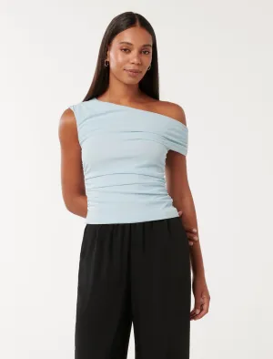 Luna Tipped Shoulder Mesh Top