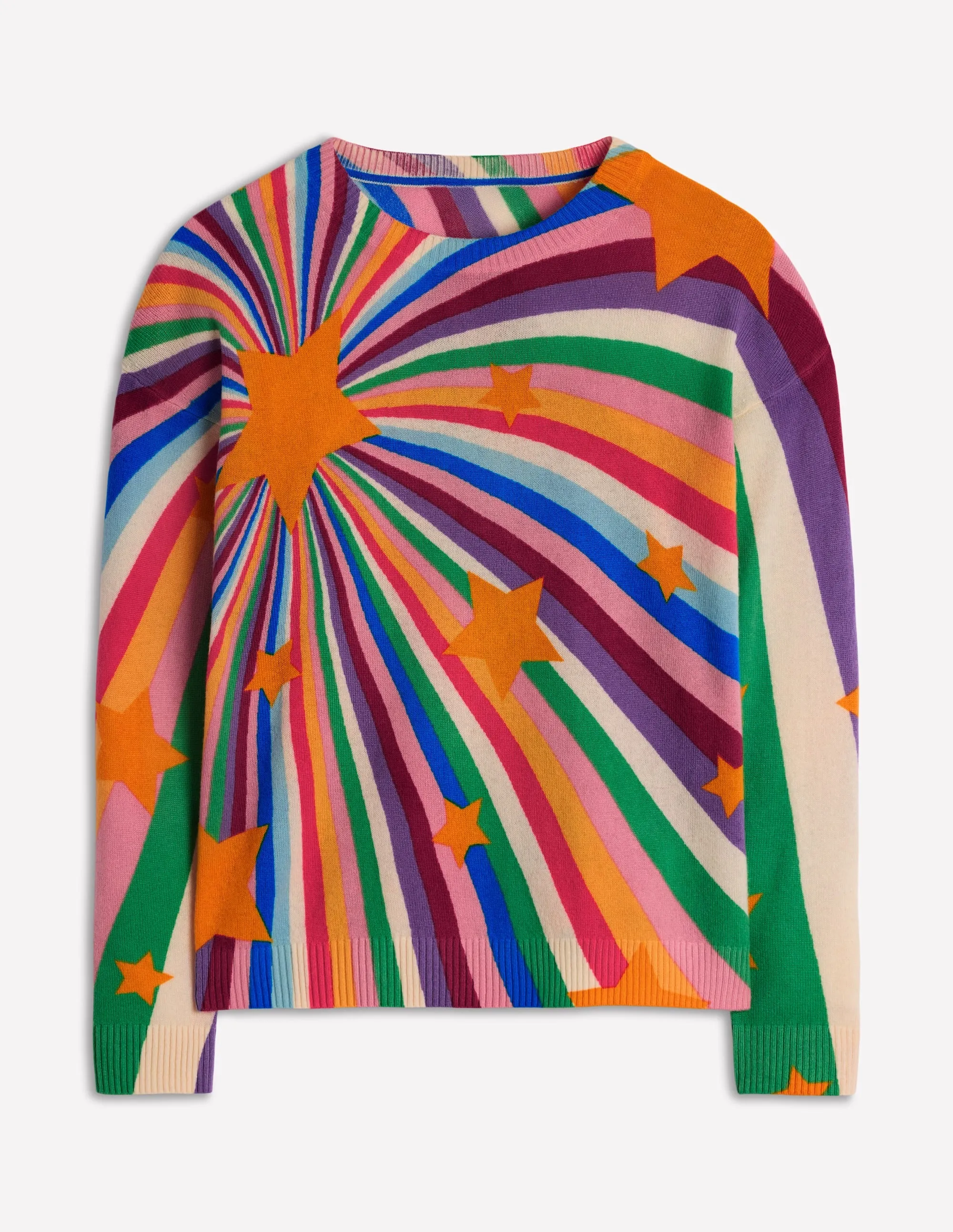 Lydia Cashmere Jumper-Multi. Supernova