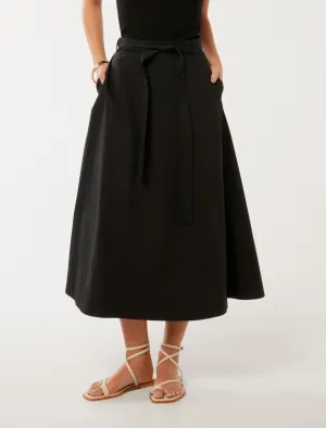 Madeleine Belted Midi Skirt