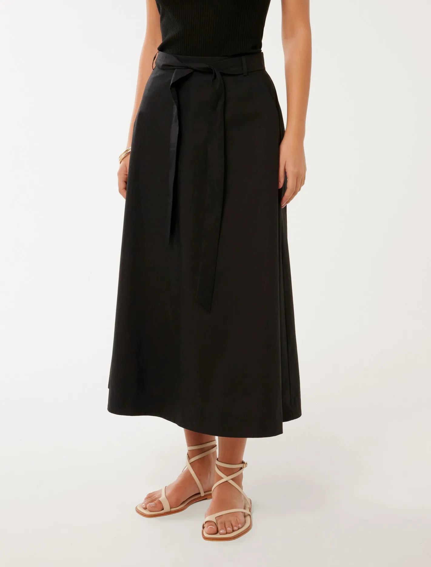 Madeleine Belted Midi Skirt
