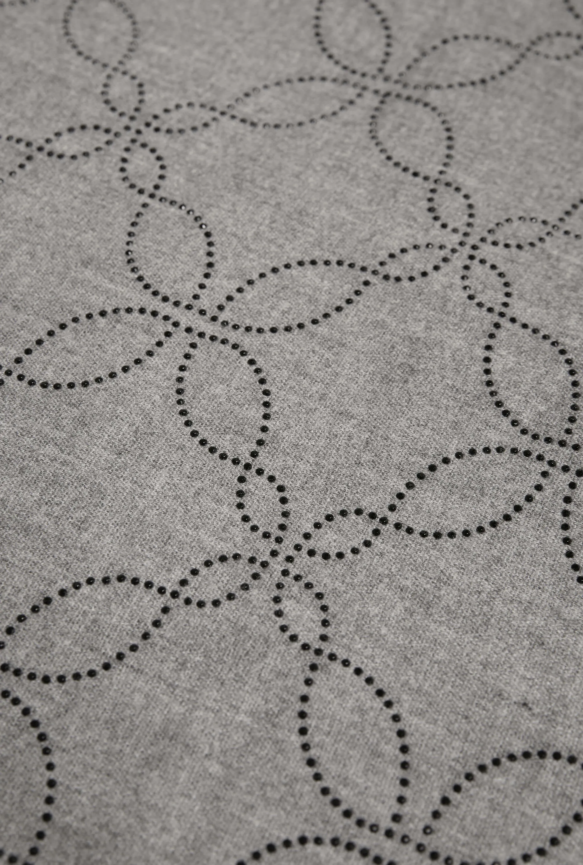 Mandala Pale Grey Scarf