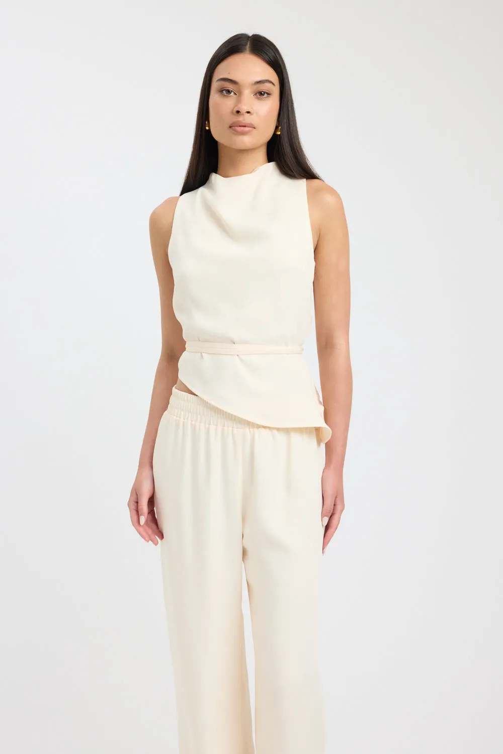 Maria High Cowl Top