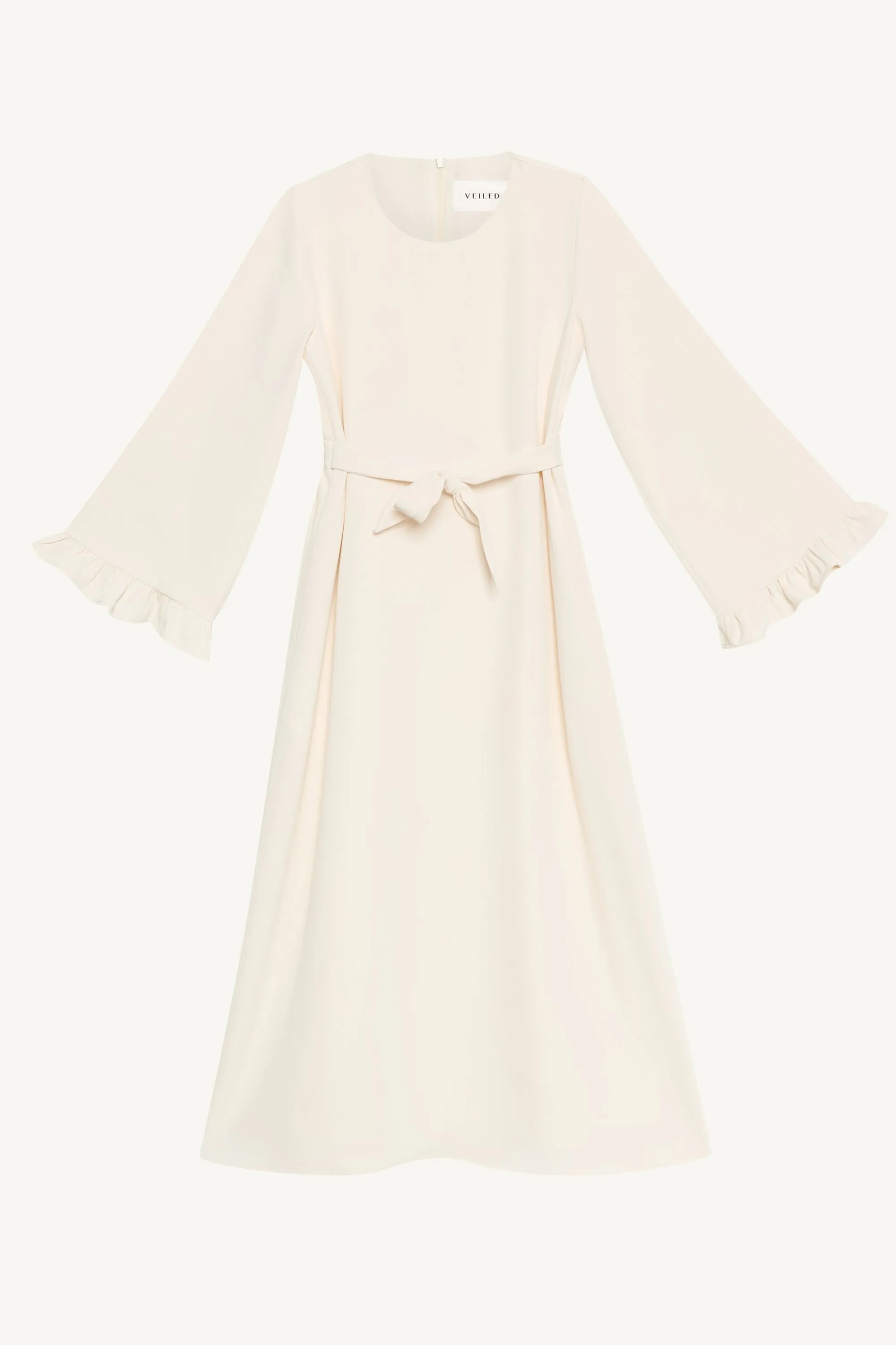 Mariam Ruffle Dress - Off White (Girls)