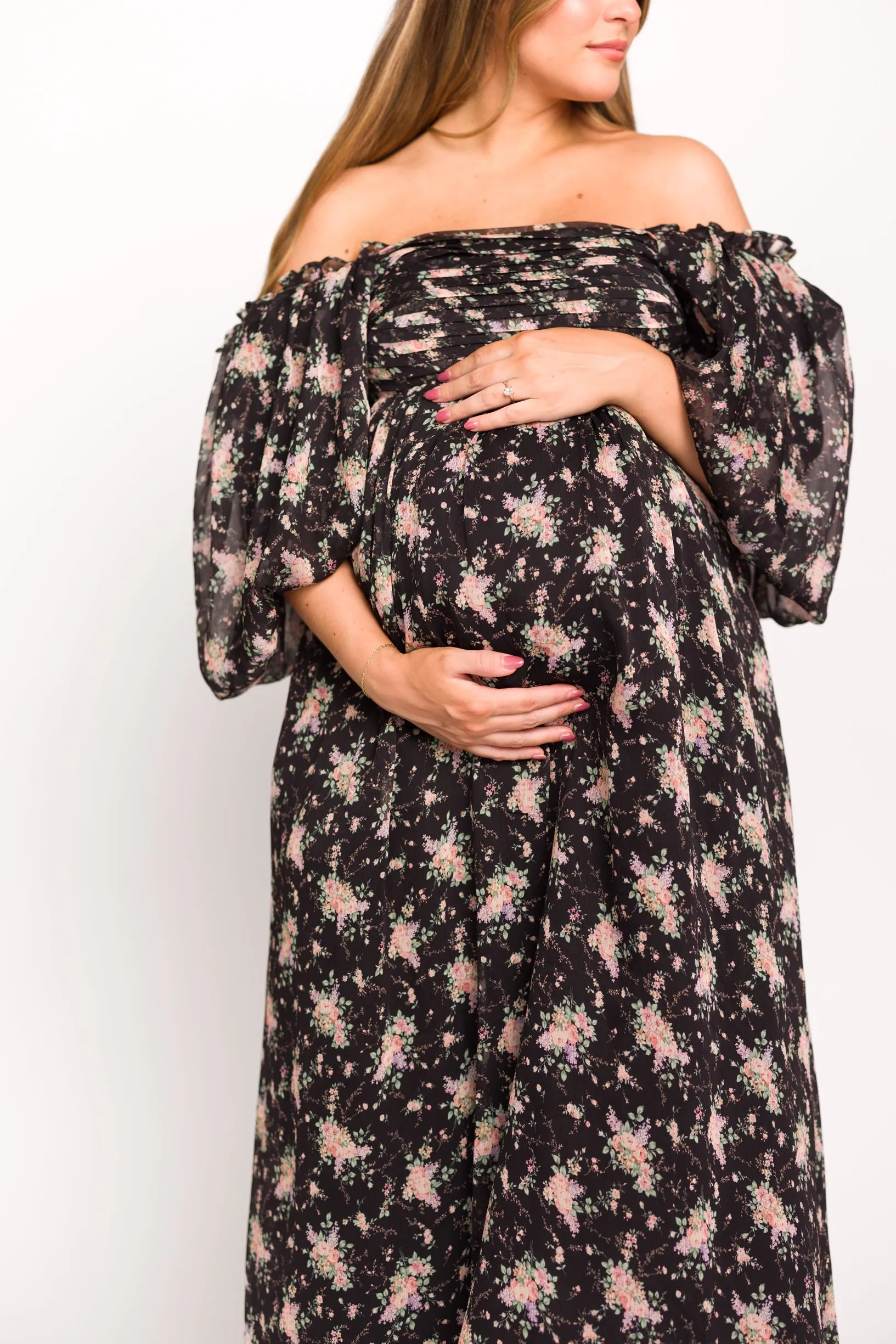 Melody Maxi Dress in Black - Bump Friendly & Inclusive Sizing (S-3XL)