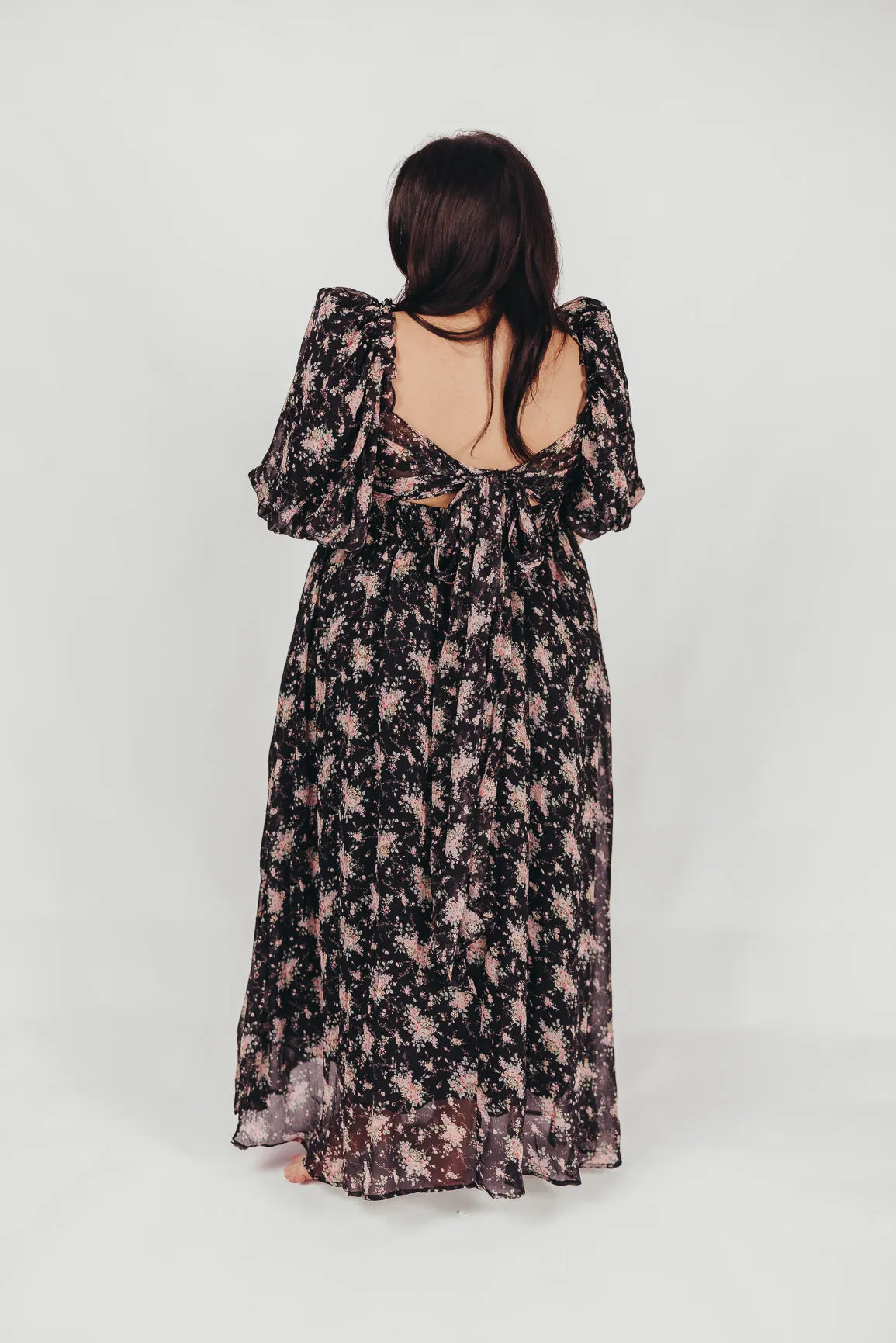 Melody Maxi Dress in Black - Bump Friendly & Inclusive Sizing (S-3XL)