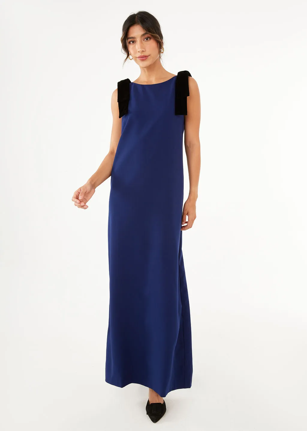 Michelle Gown Navy Crepe