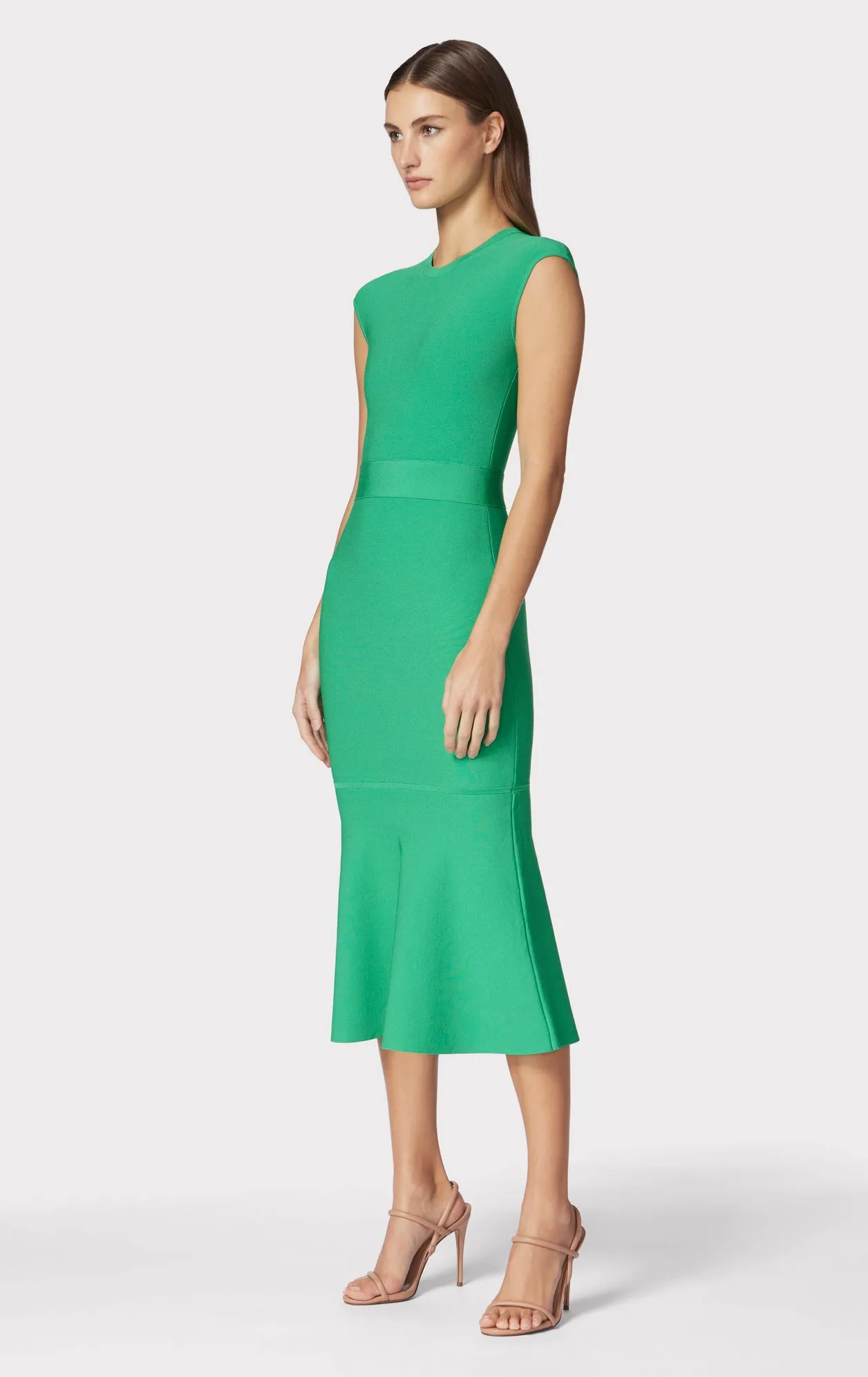 MILANO CAP SLEEVE MIDI DRESS
