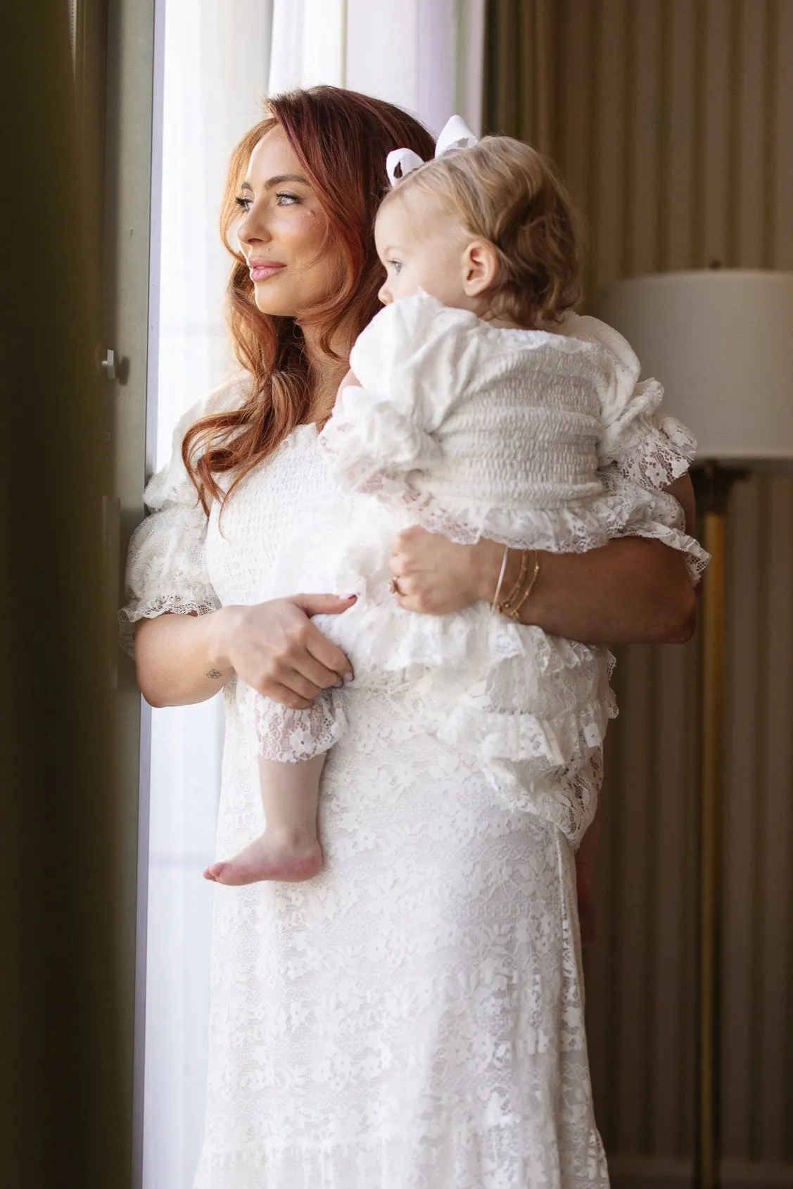 Mini Francie Dress in White Lace - FINAL SALE
