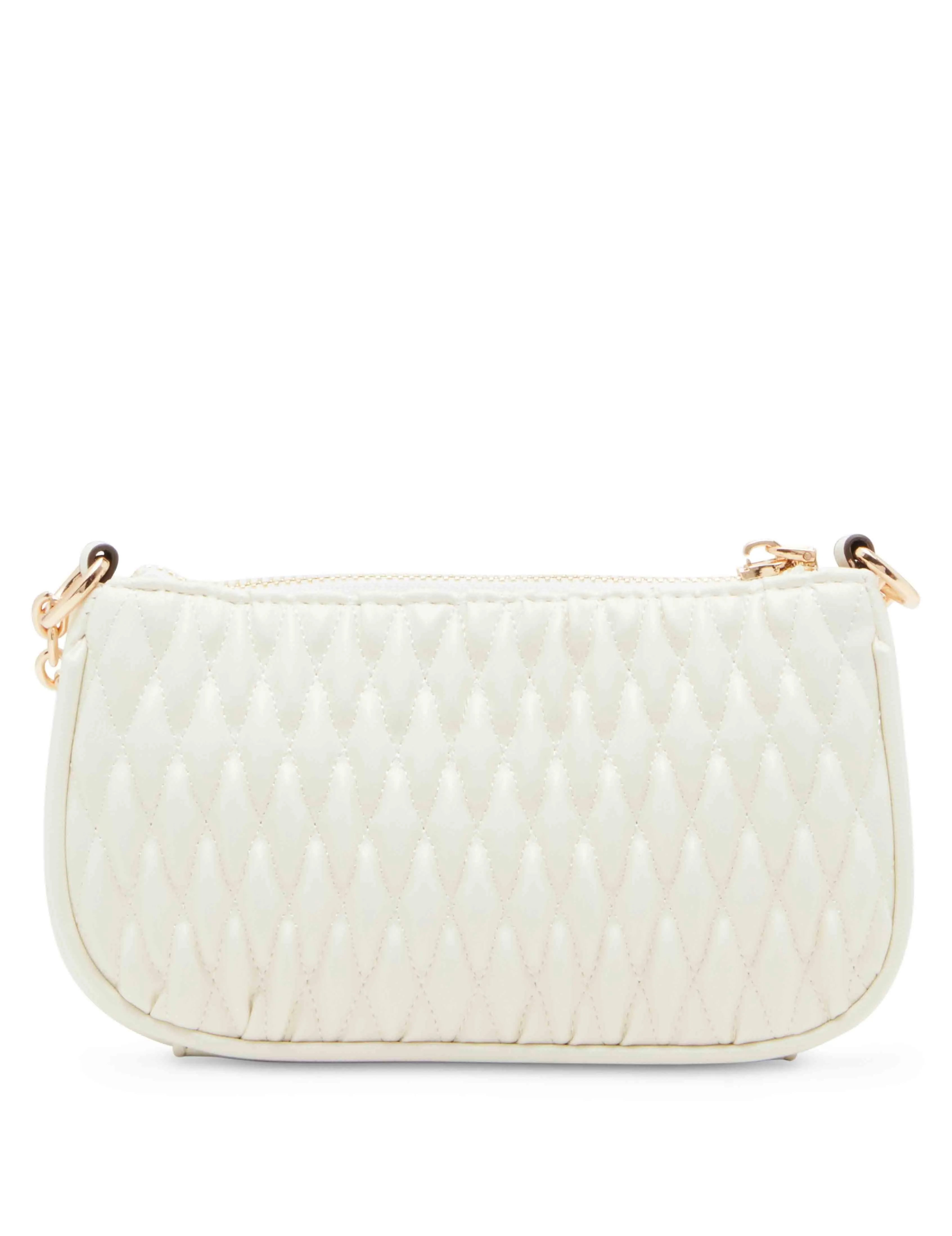 Mini Ruched Crossbody With Chain Swag