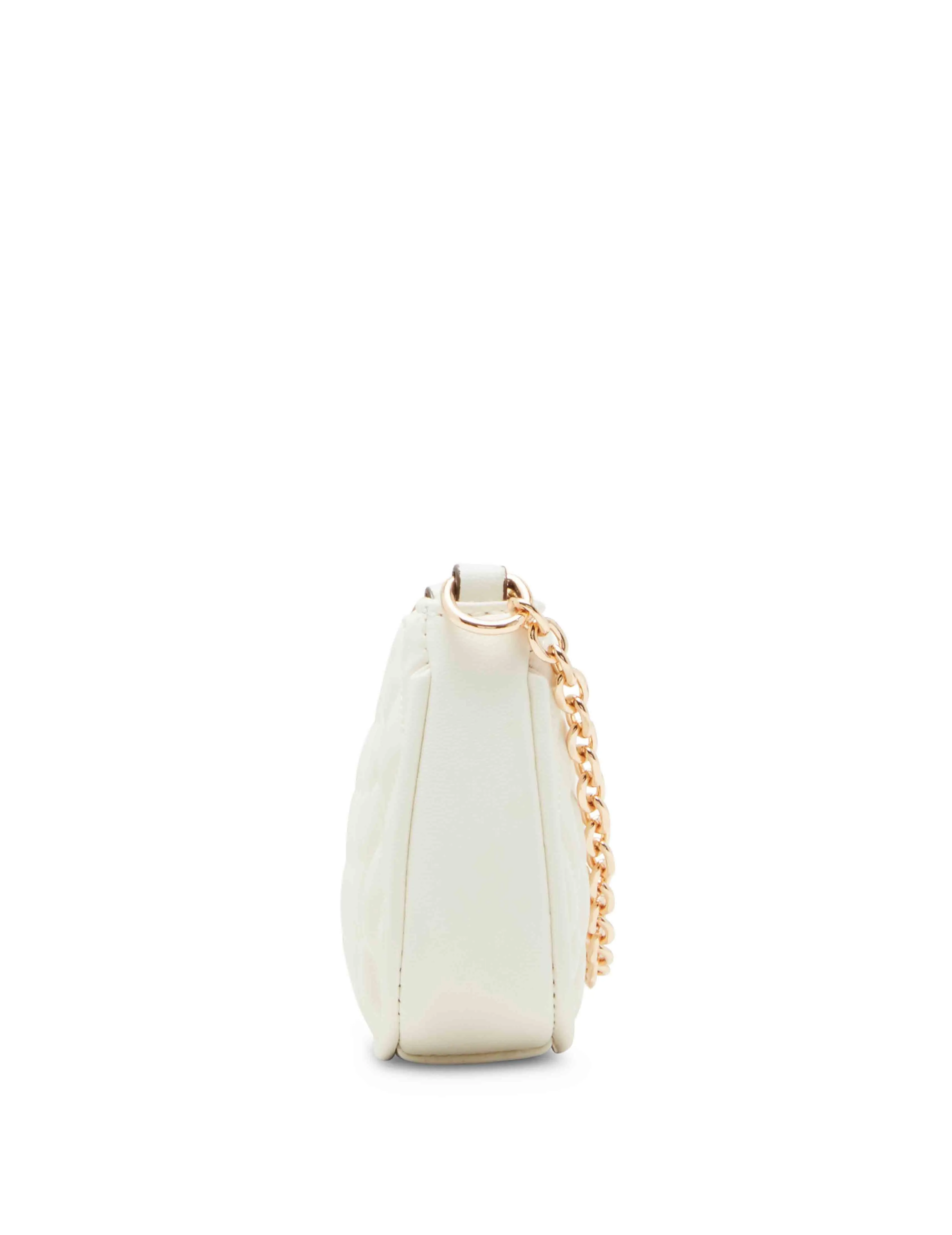 Mini Ruched Crossbody With Chain Swag