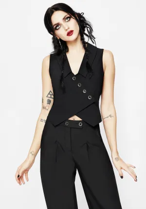 Moonage Asymmetric Waistcoat