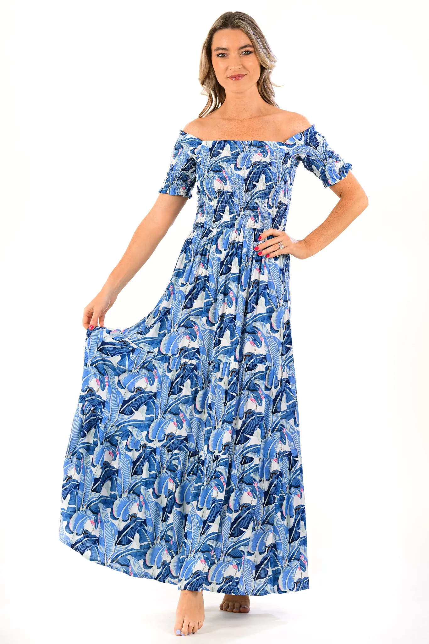 Mystique Dress / Cobalt Tropical