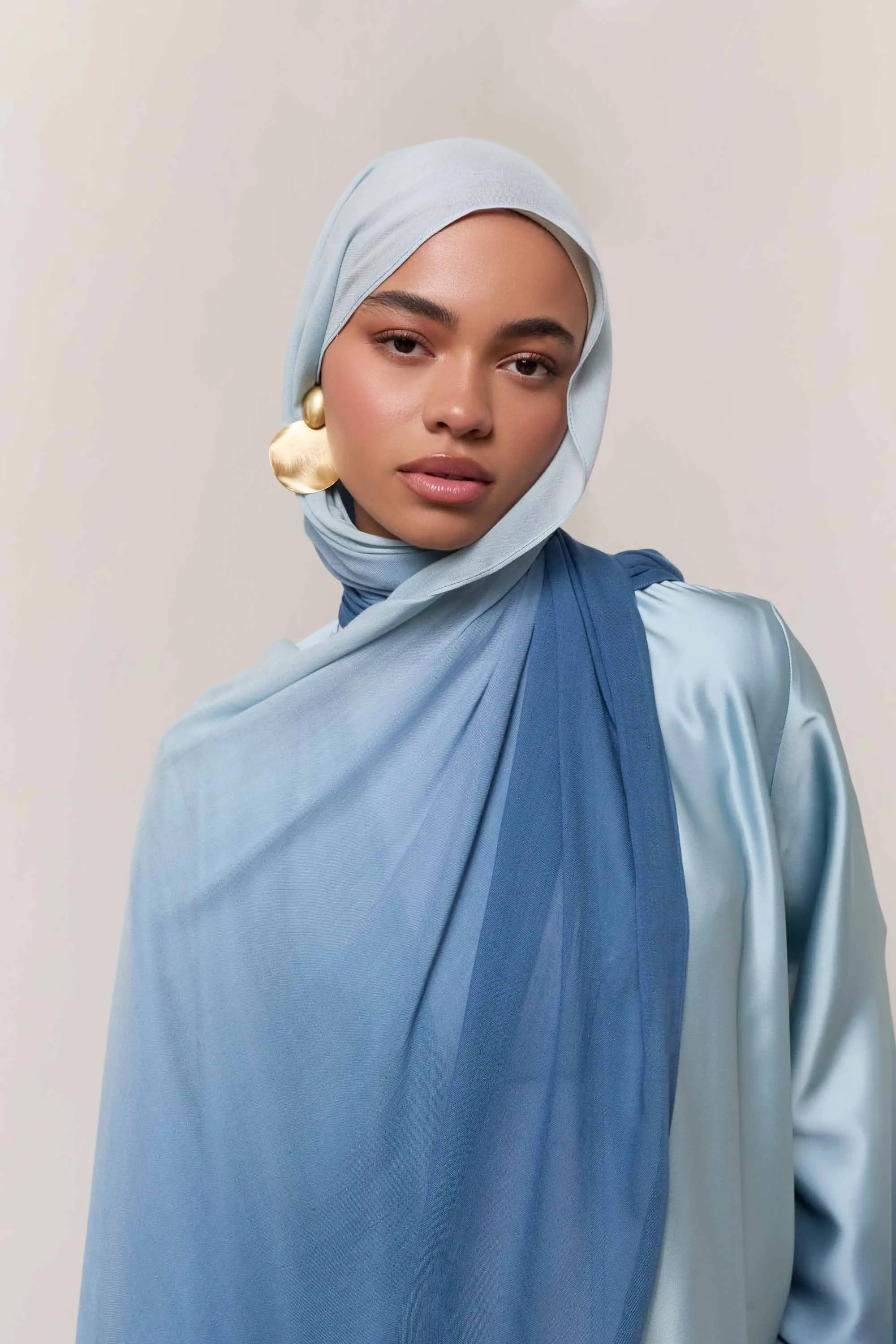 Ombre Modal Hijab - Dusk Sky