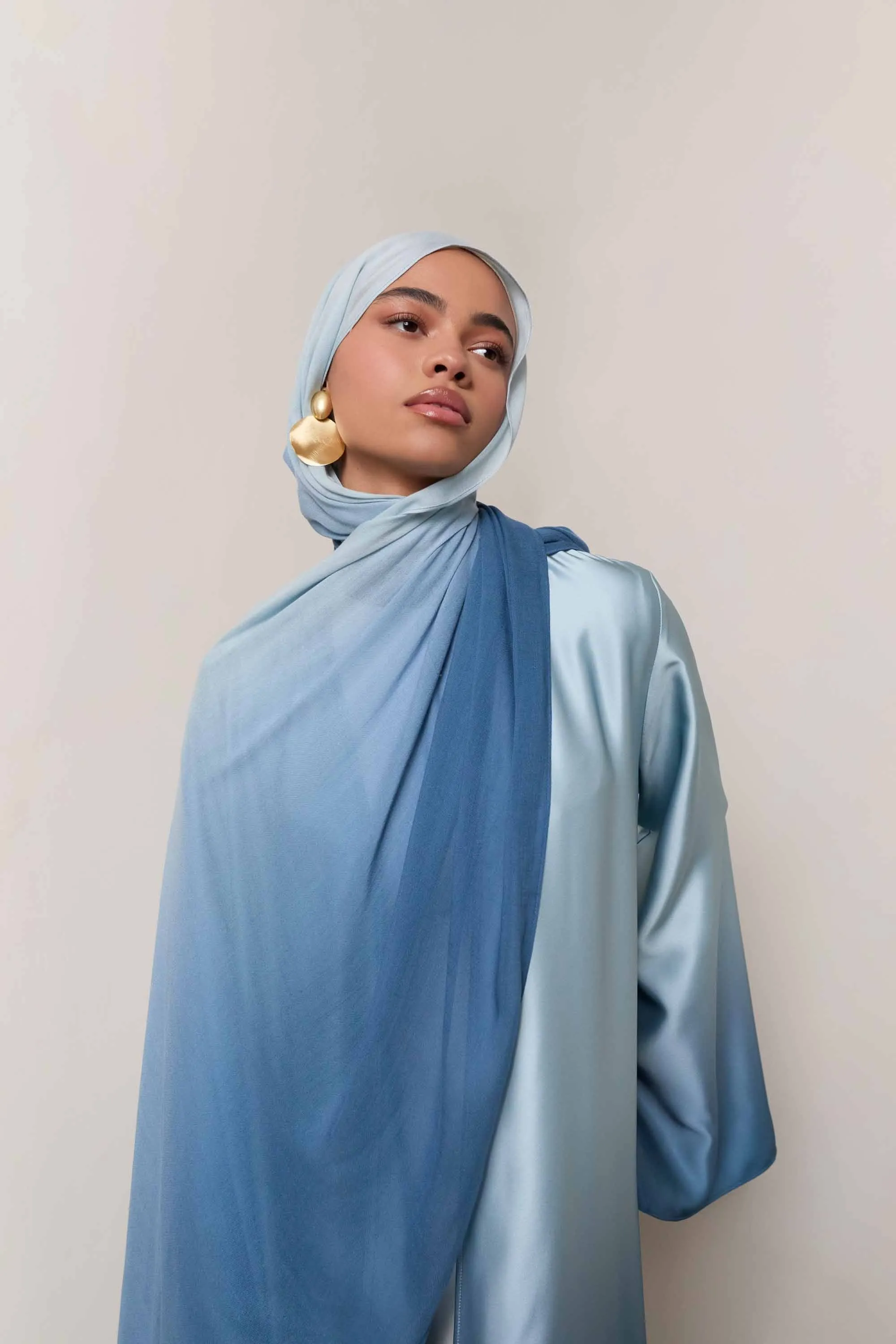 Ombre Modal Hijab - Dusk Sky