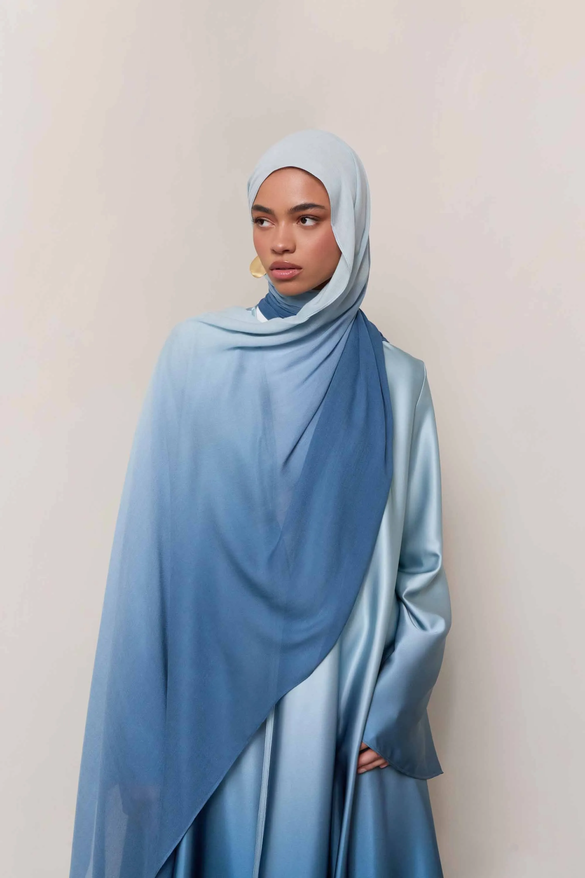 Ombre Modal Hijab - Dusk Sky