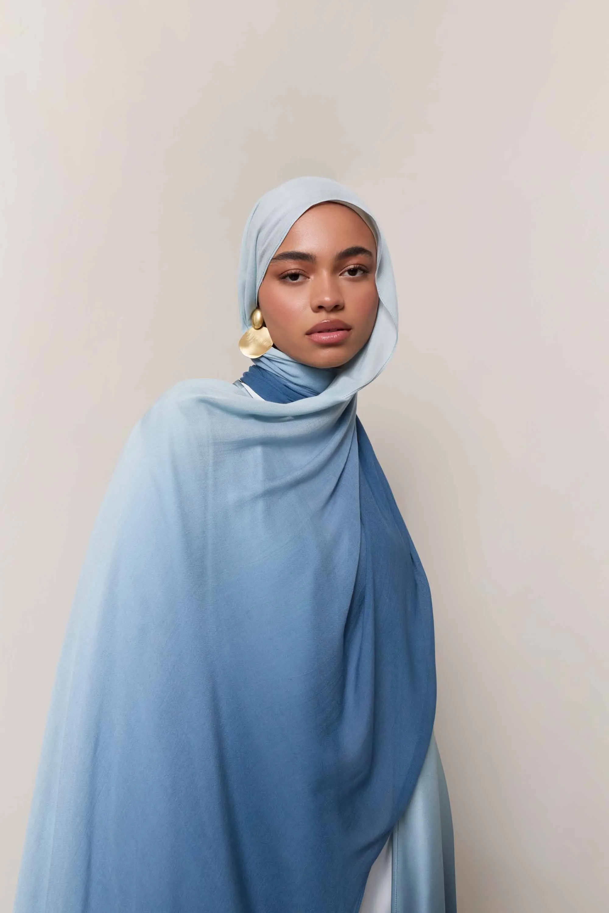 Ombre Modal Hijab - Dusk Sky