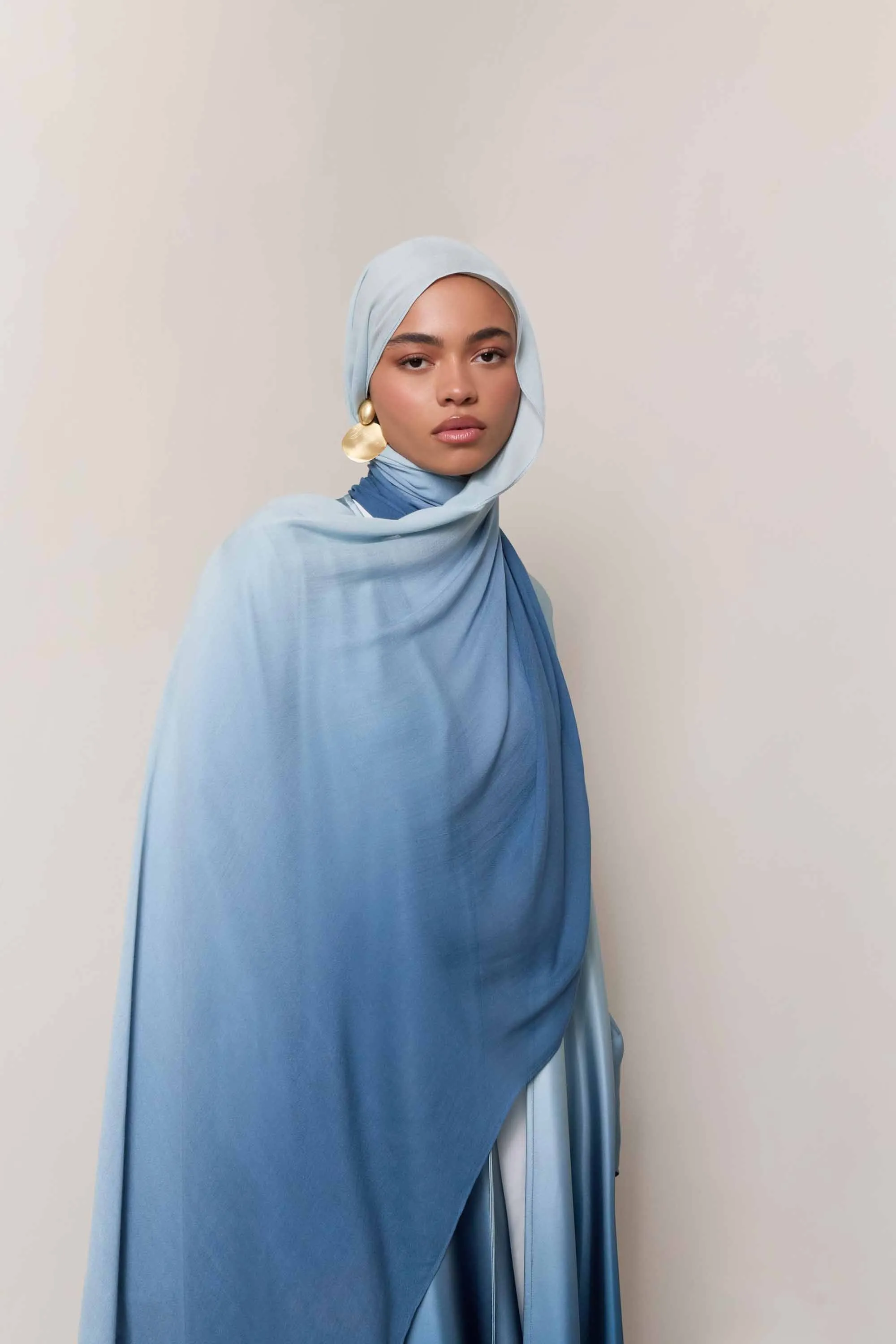 Ombre Modal Hijab - Dusk Sky