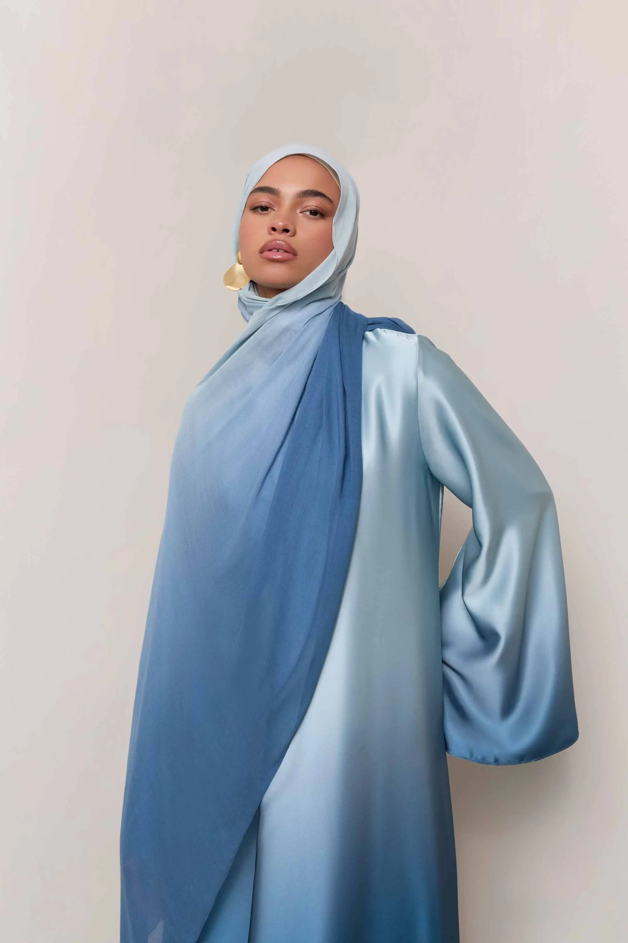 Ombre Modal Hijab - Dusk Sky